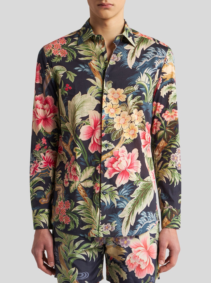 FLORAL COTTON SHIRT - 2