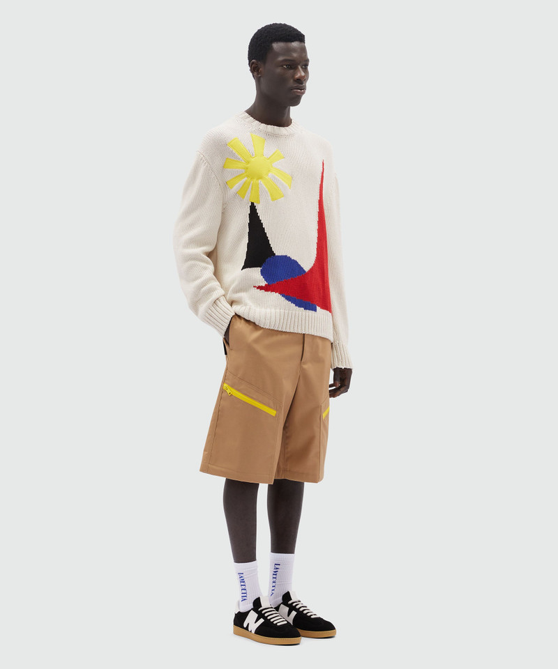 Cotton sweater with "La Vedetta" motif 4