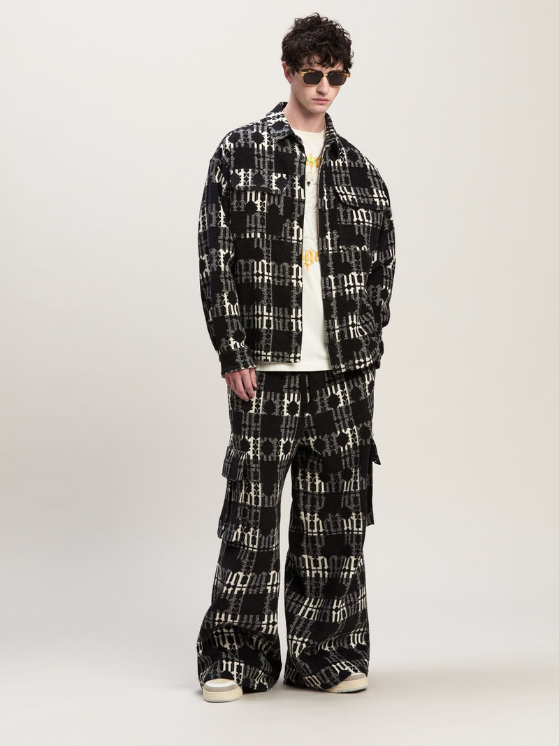 Palm Angels CHECKED OVERSHIRT monogram outlook