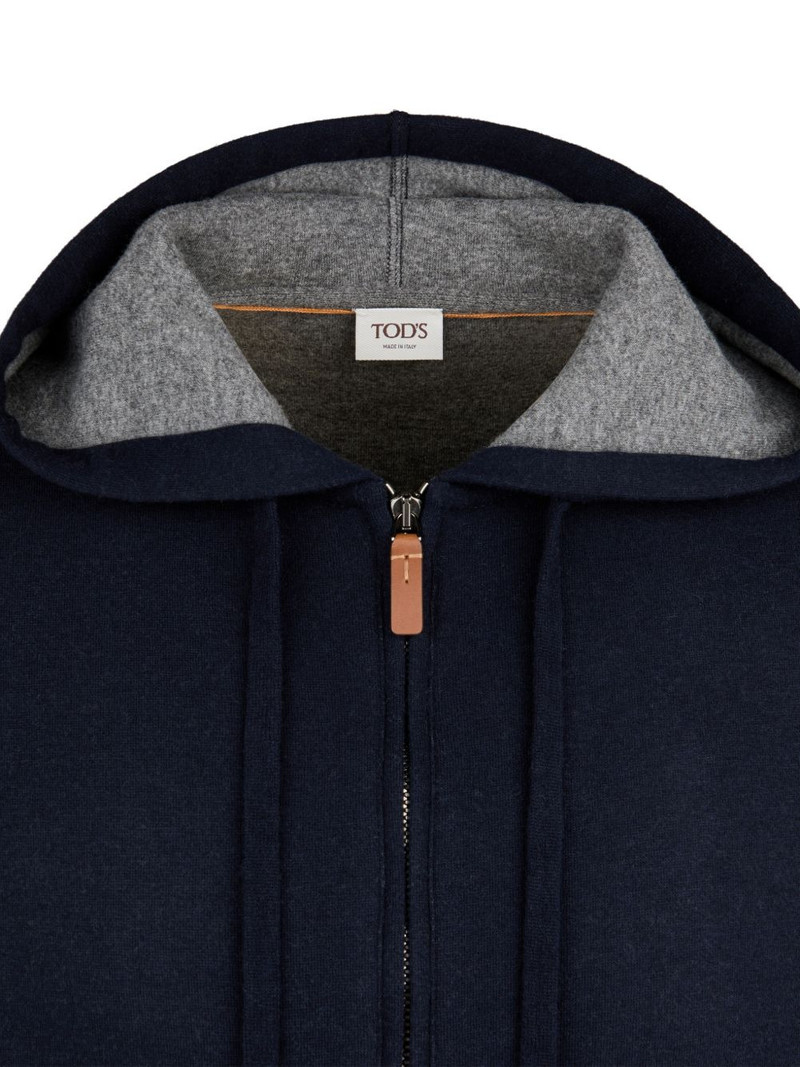 Tod's zip-fastening hoodie outlook