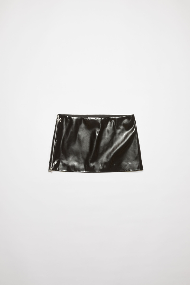 Zippered mini skirt - Black 6