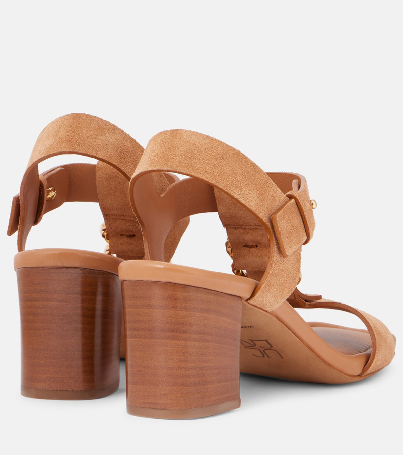 ULLA JOHNSON 75mm 스웨드 샌들 outlook