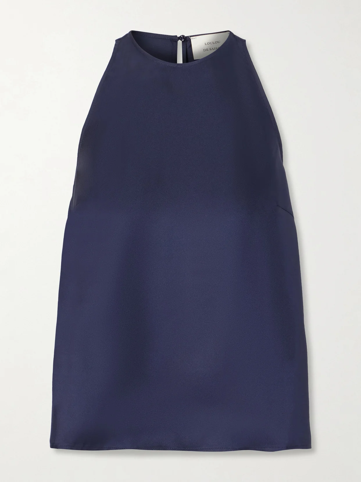 Cape Silk-twill Blouse - 1