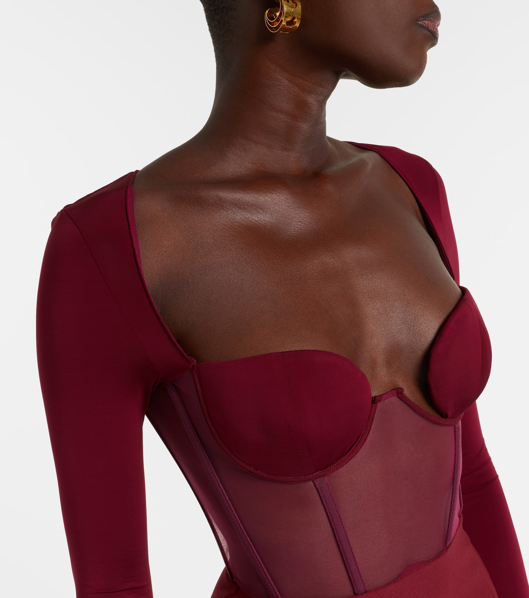 Paneled corset dress - 4