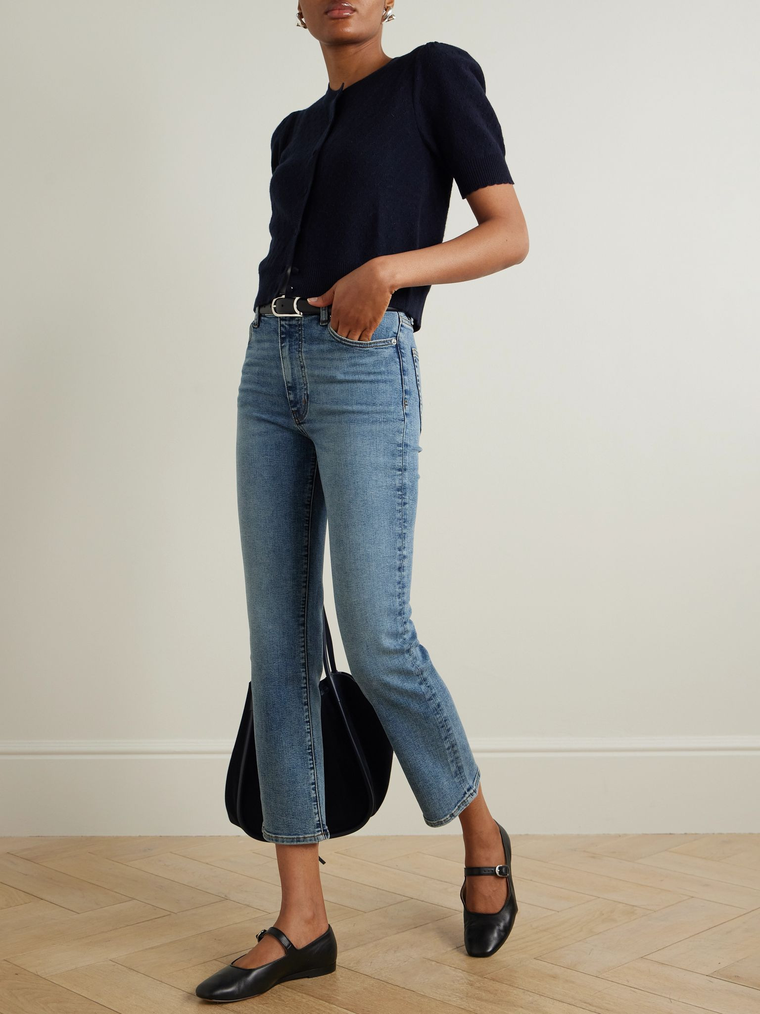 Le Sleek high-rise straight-leg jeans Mid denim - 2