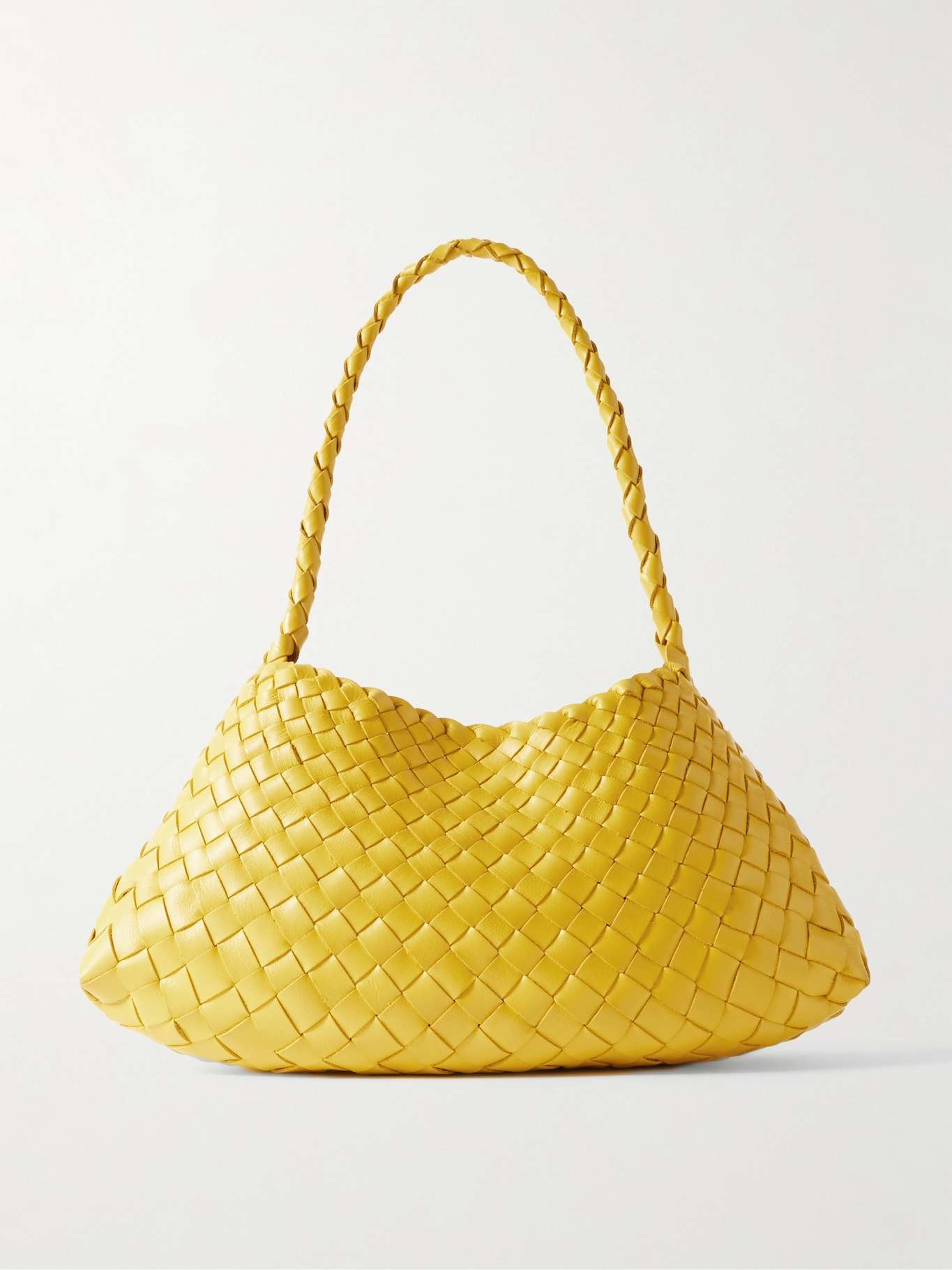 Rosanna woven leather tote Yellow - 1