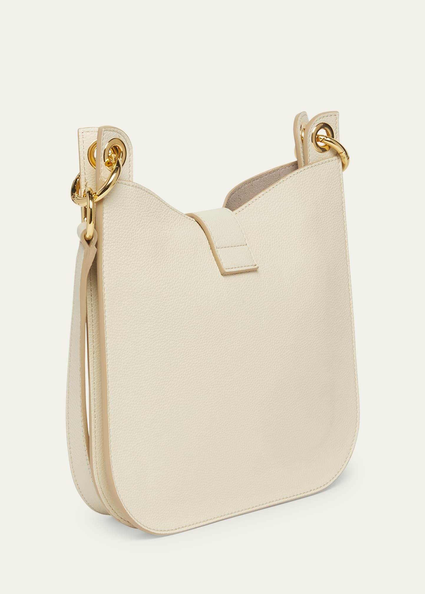 Tara Small Hobo Crossbody in Grained Leather - 3