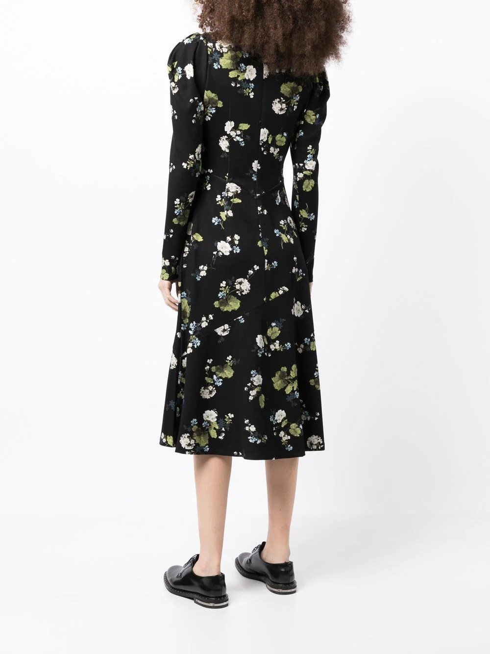 floral-print midi dress - 4