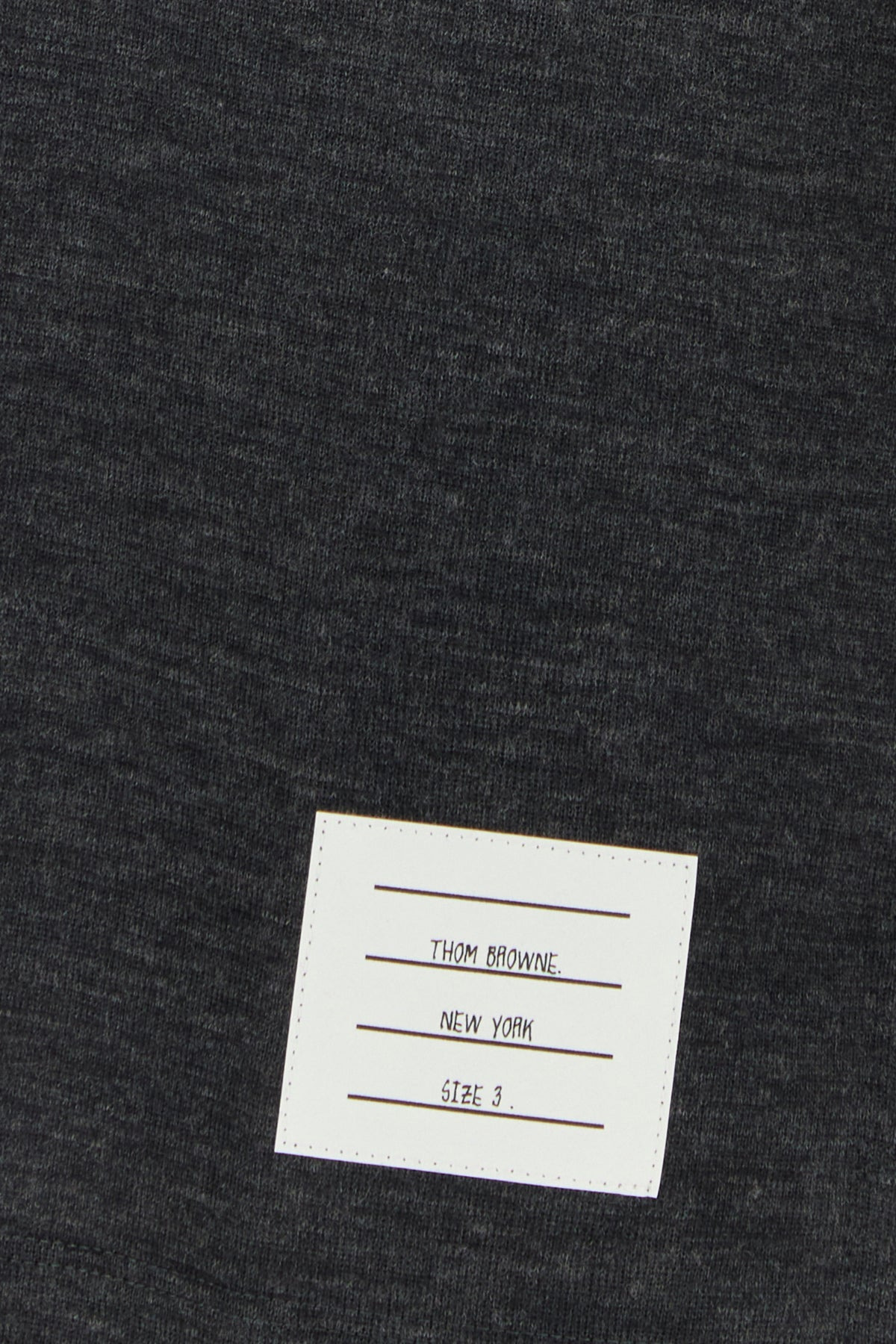 Dark grey wool polo shirt - 3