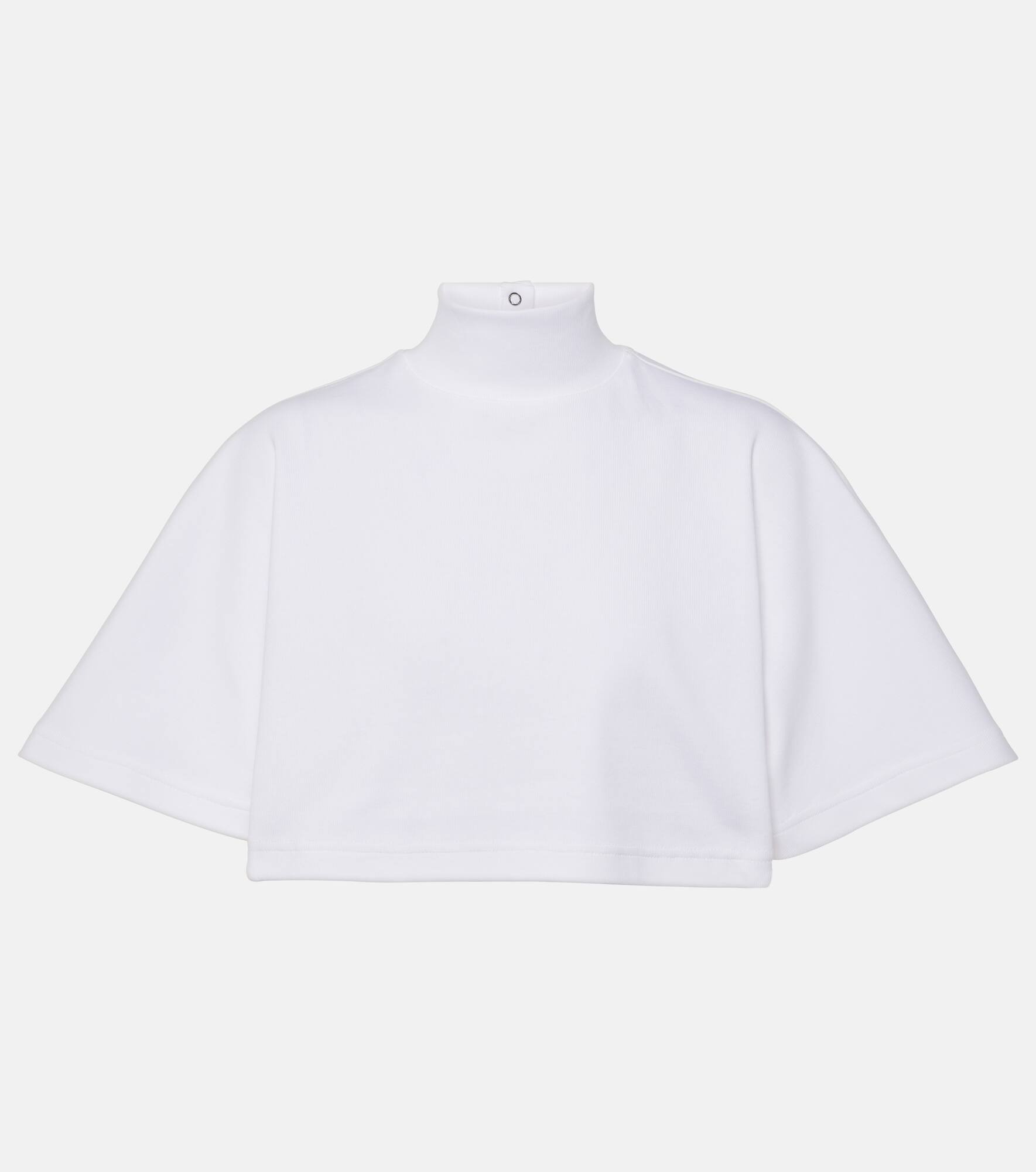 Cotton turtleneck top - 1