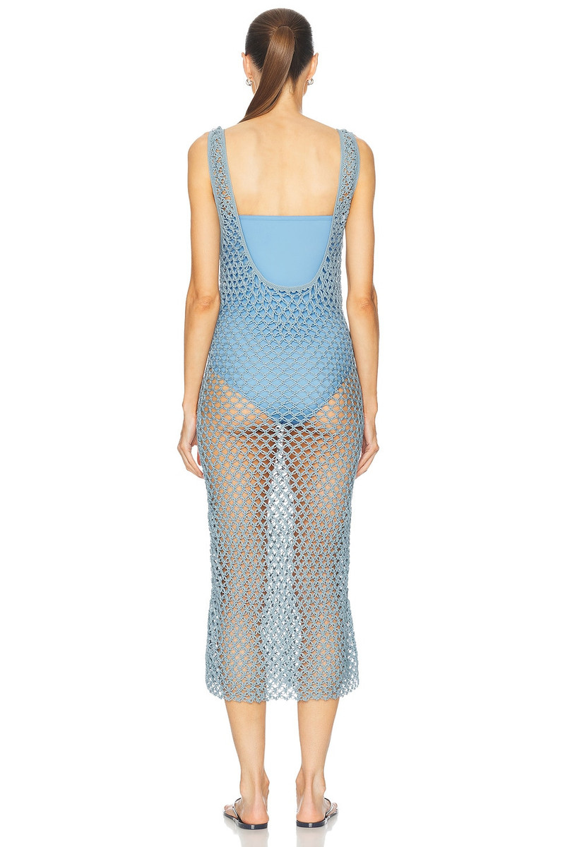 ESCVDO Illapa Crochet Midi Dress outlook
