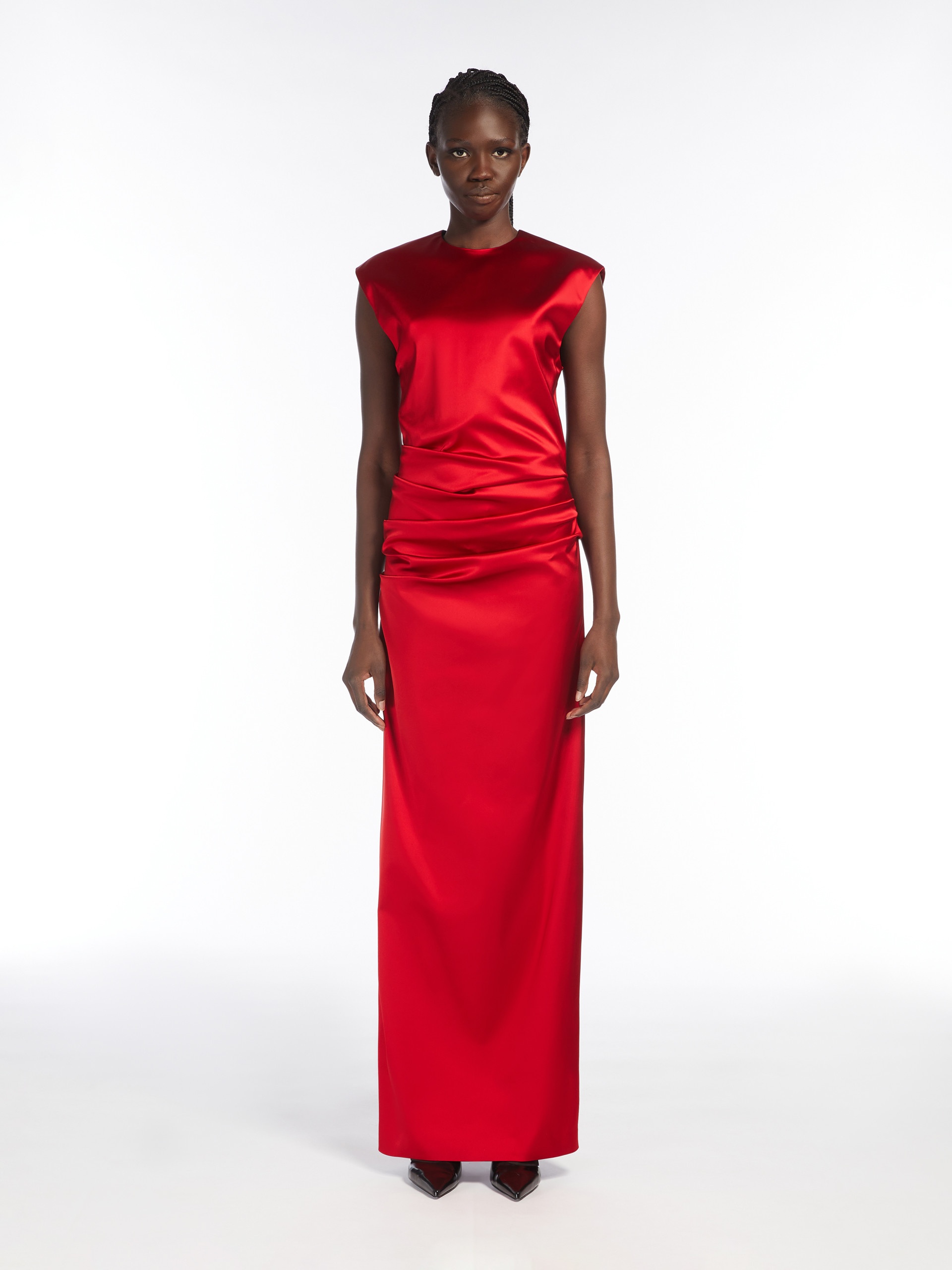 REA Draped satin dress - 3