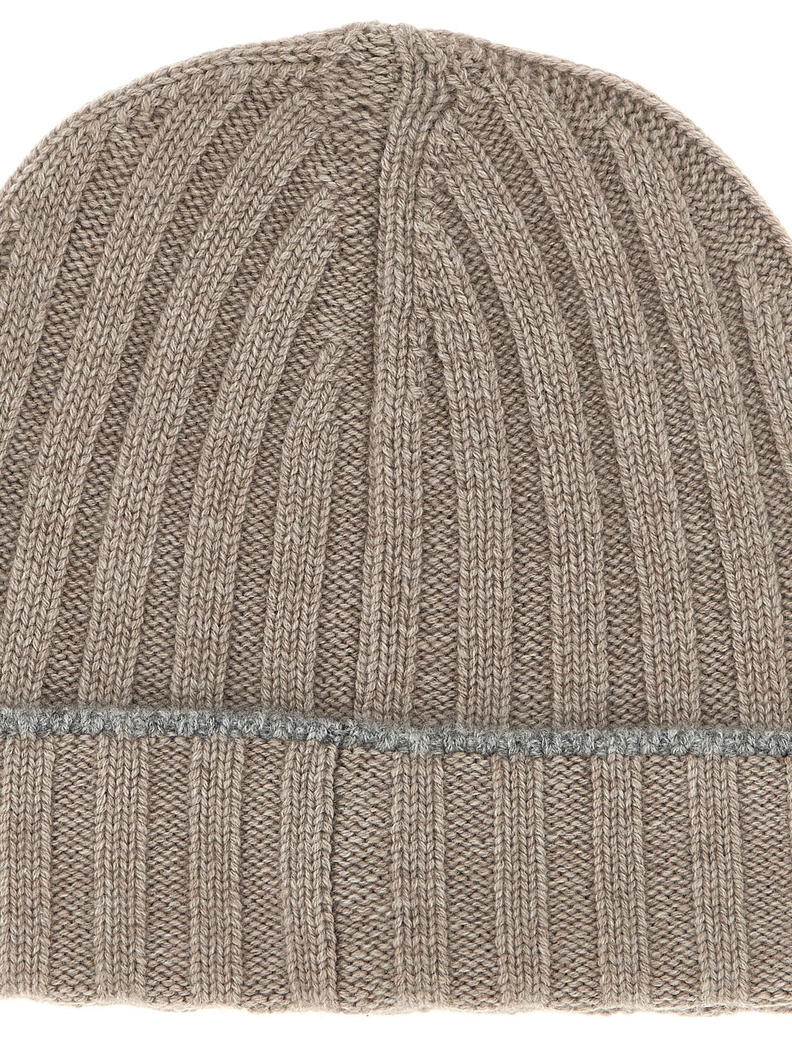 Brunello Cucinelli Men Cashmere Turn-Up Beanie - 3