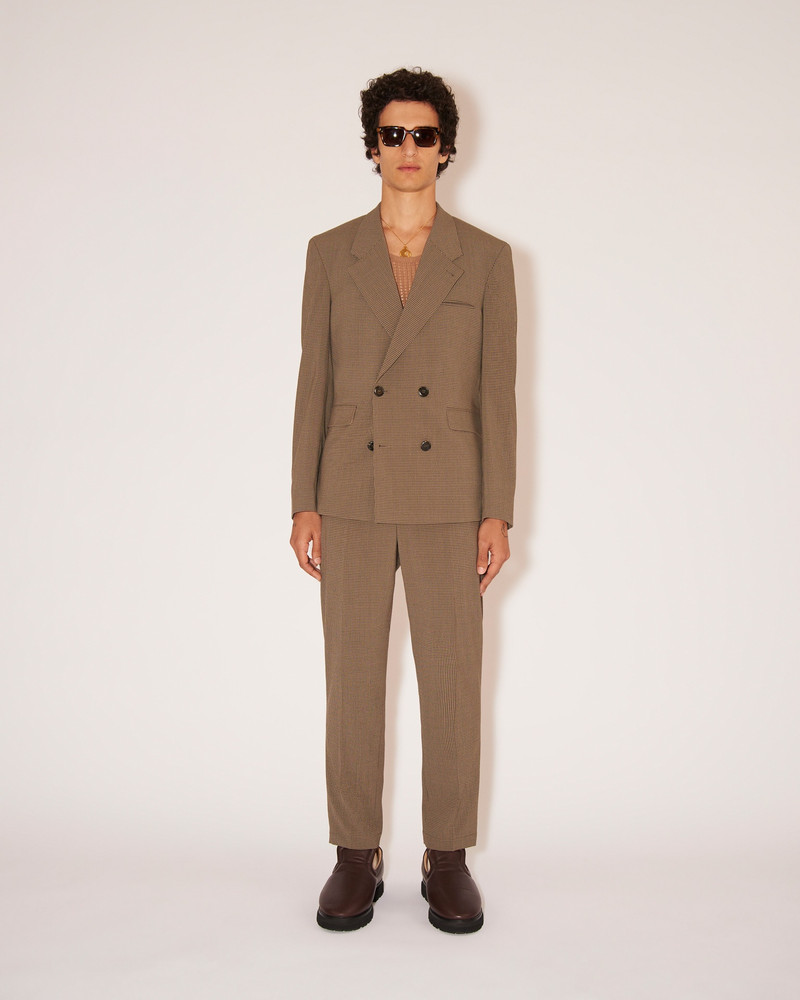 Nanushka ADAR - Seersucker-suiting pants - Pebble outlook