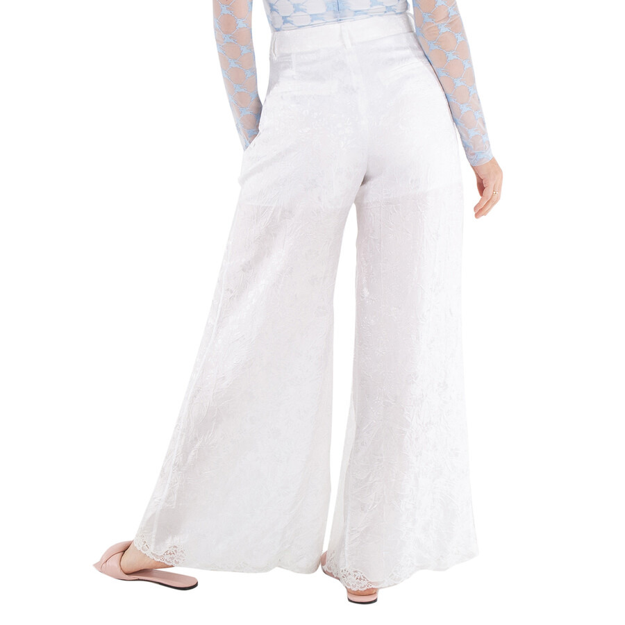 Burberry Floral Motif Viscose Trousers - 5