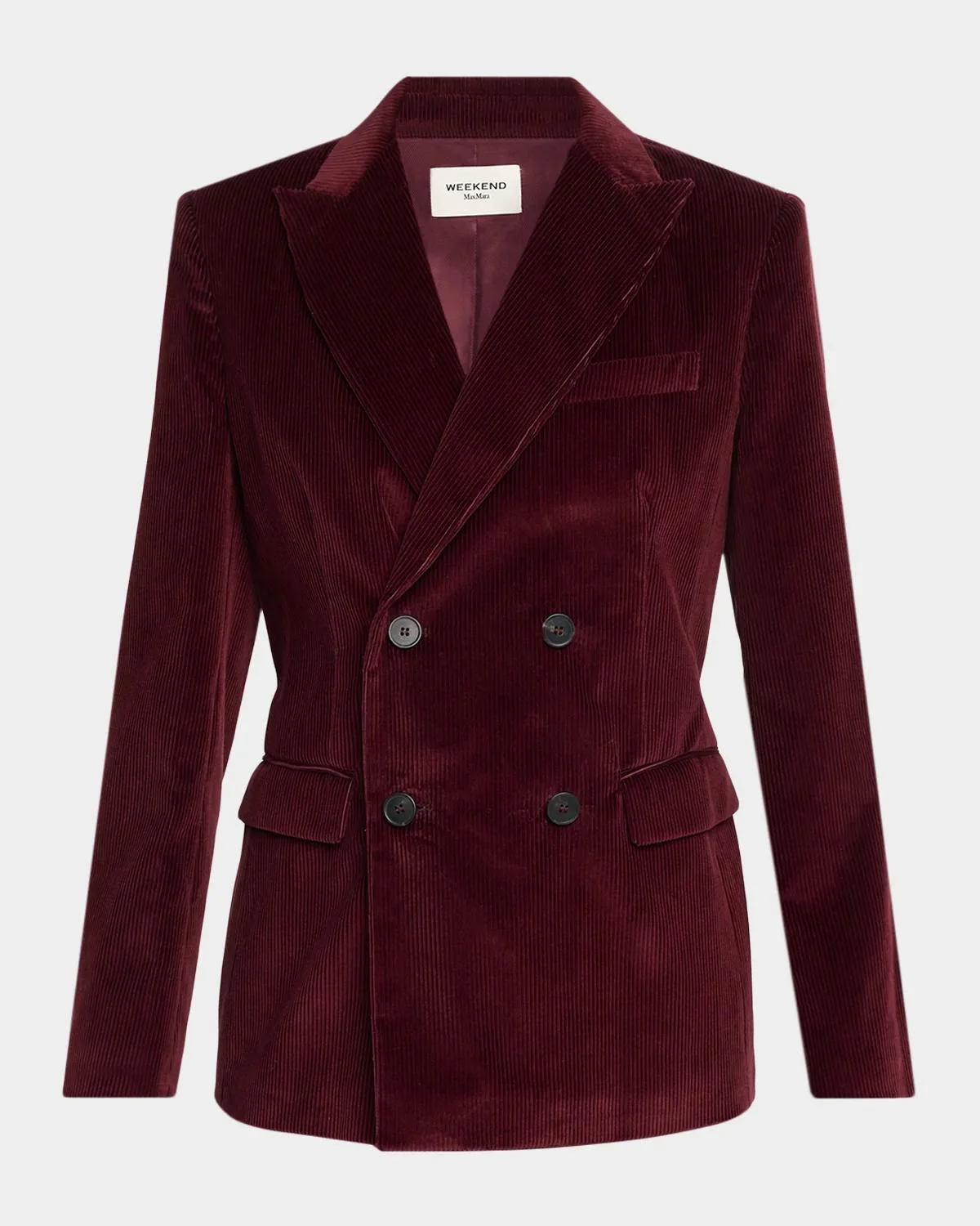 Katanga Double-Breasted Cotton Corduroy Blazer - 1