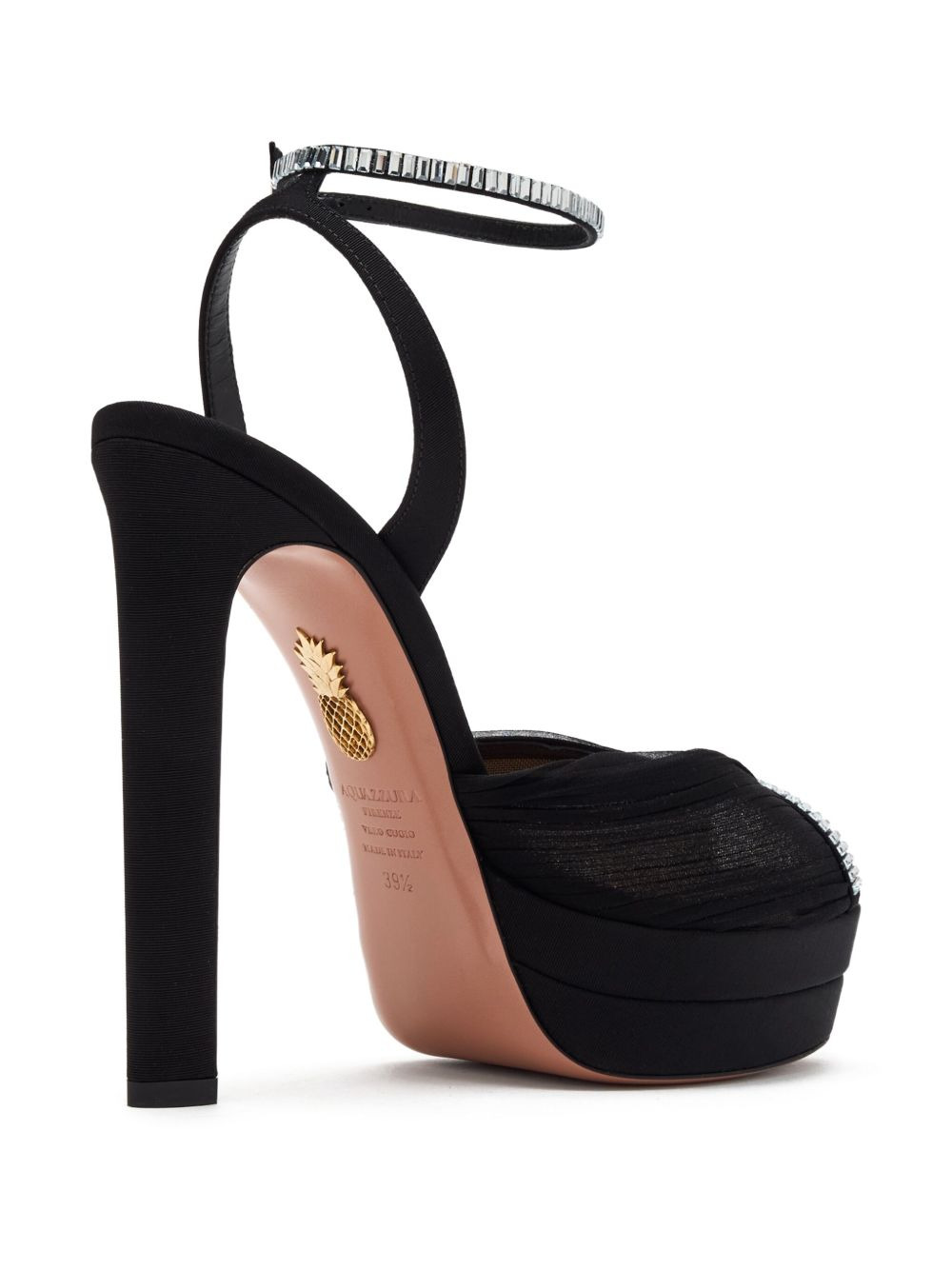 130mm crystal-embellished platform sandals - 4