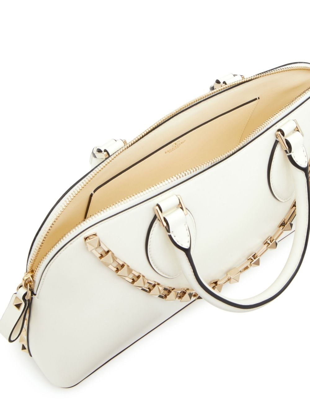 Rockstud-embellished leather tote bag - 7