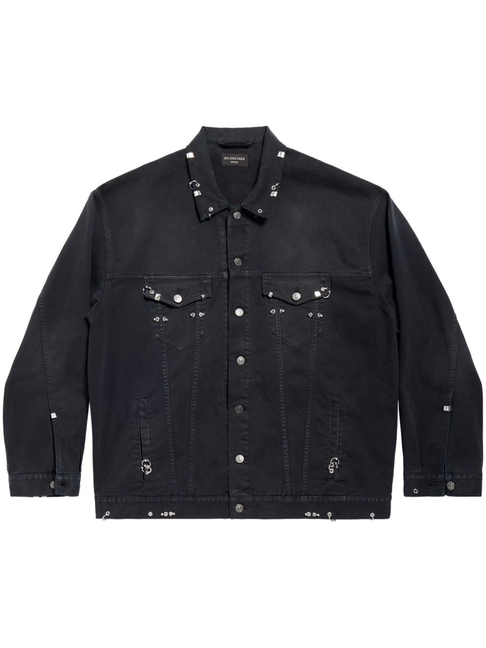 Pierced denim jacket - 1