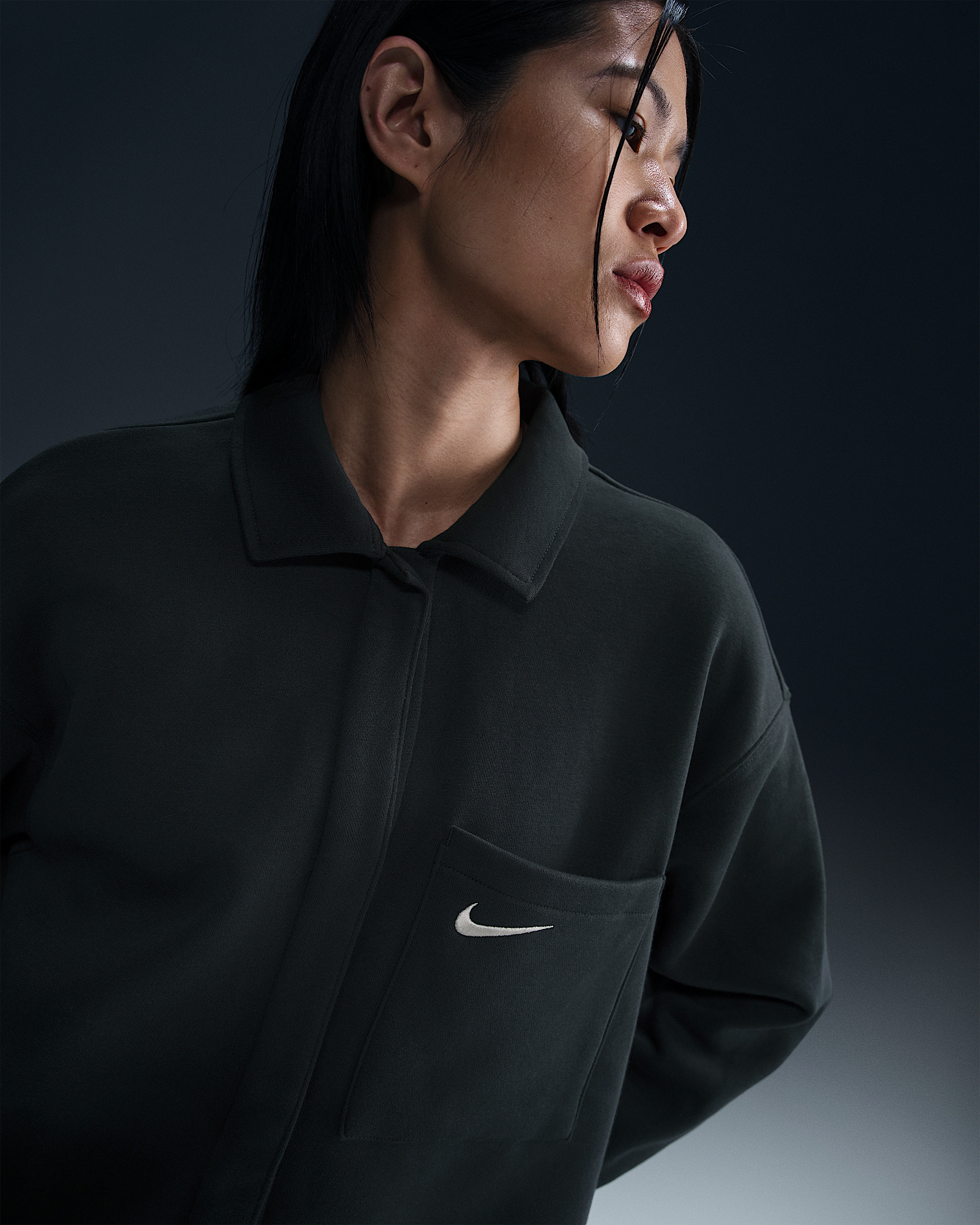Nike Sportswear Phoenix Fleece Women's Oversized Shirt Jacket - 3