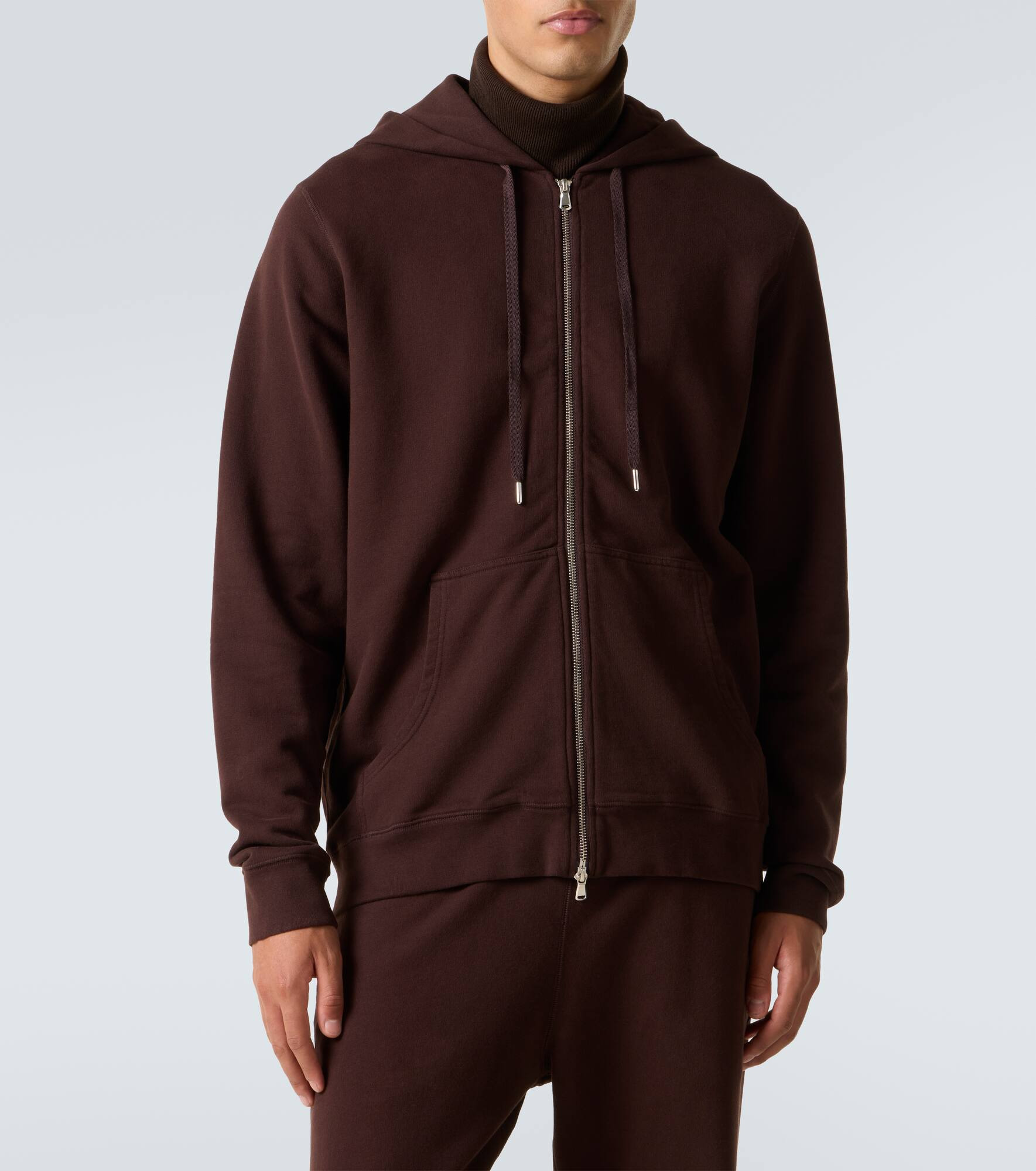 Loopback cotton hoodie - 3