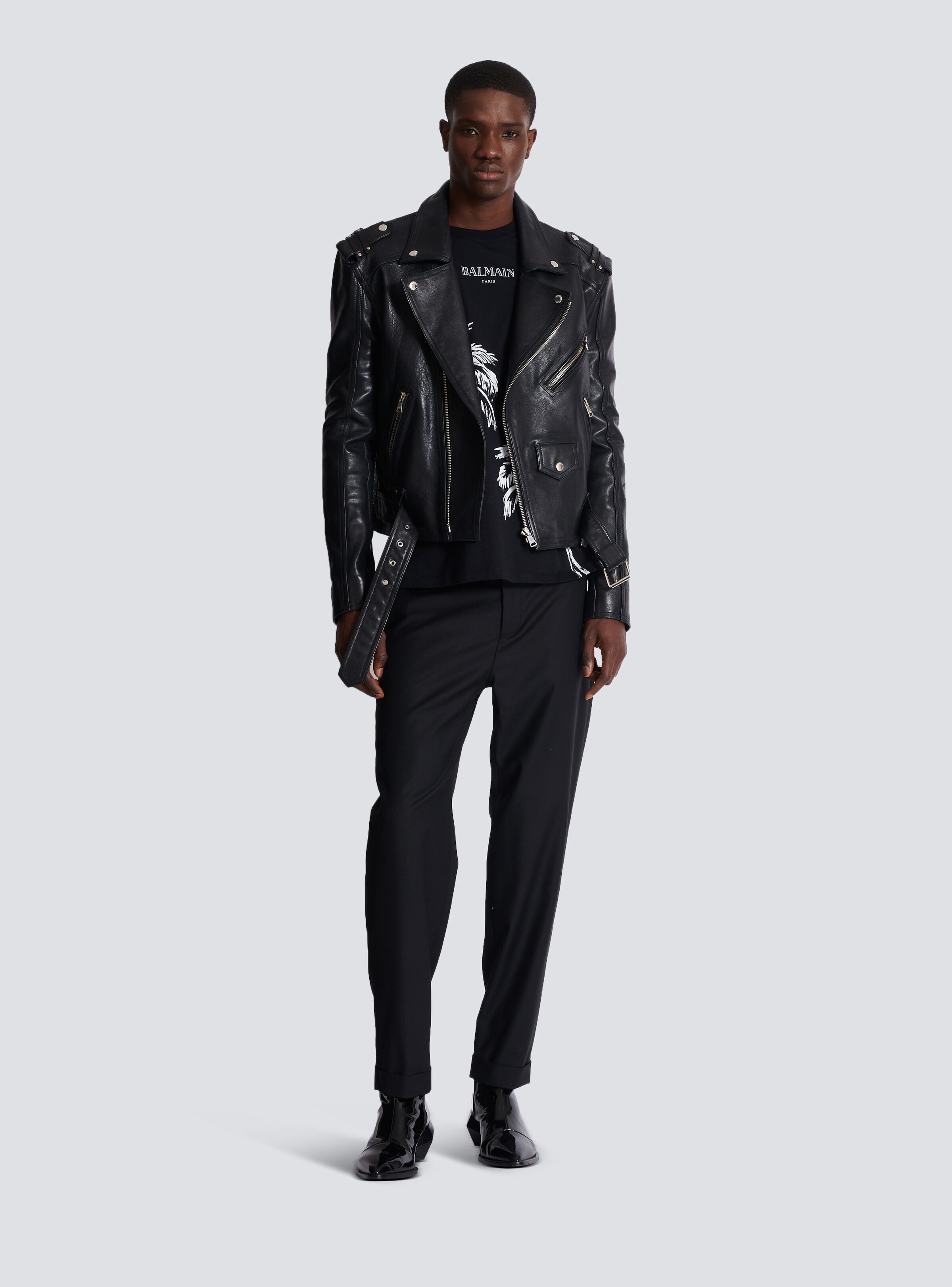 Calfskin biker jacket - 2