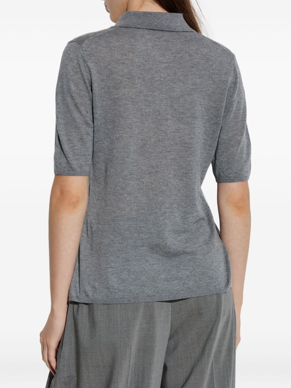 short-sleeve polo top - 4