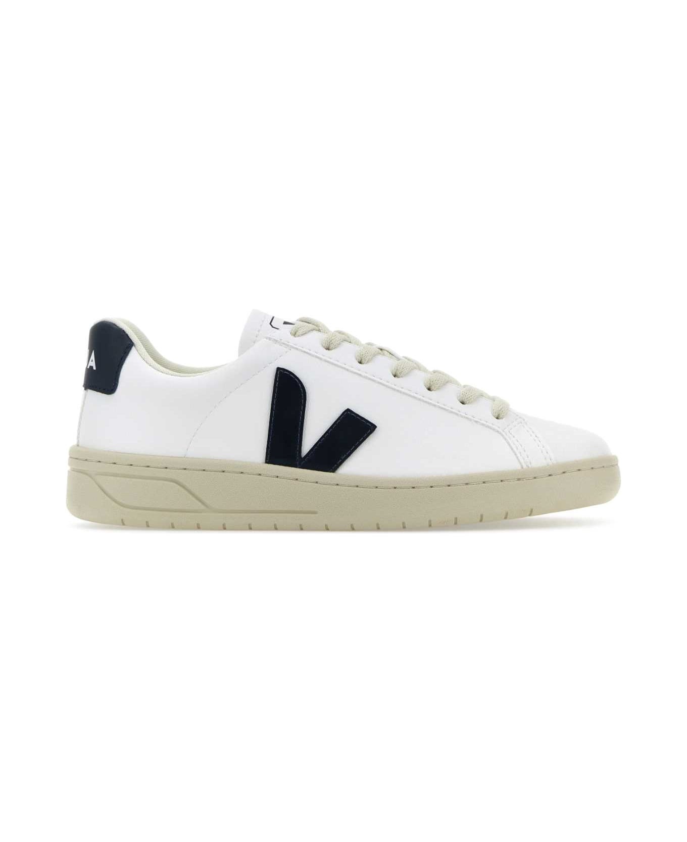 White Synthetic Leather Urca Sneakers - 1