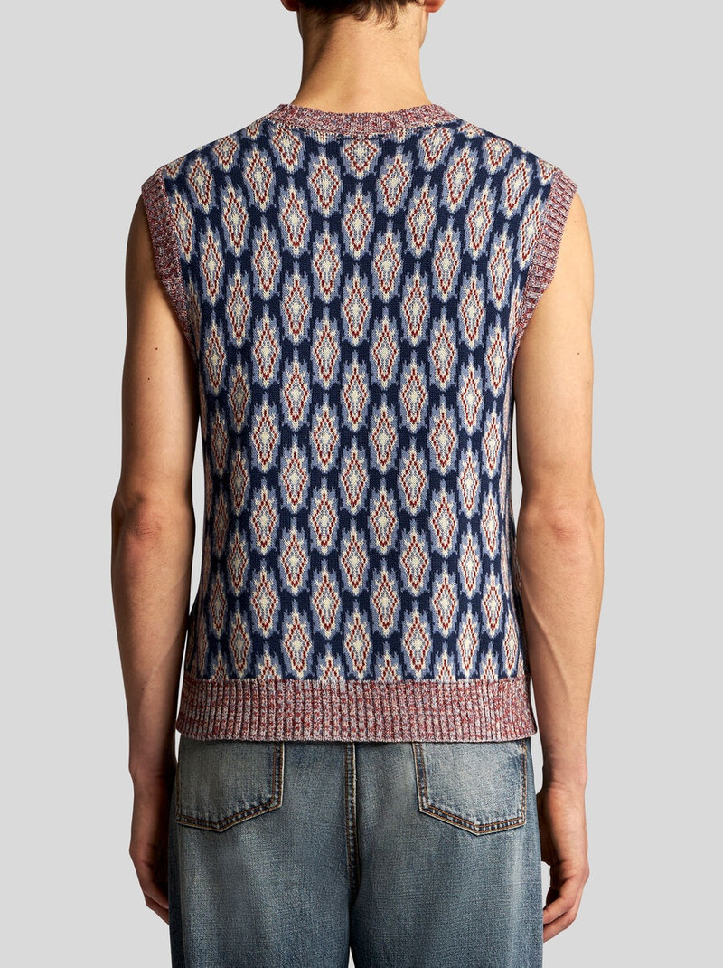 KNIT JACQUARD WAISTCOAT 4