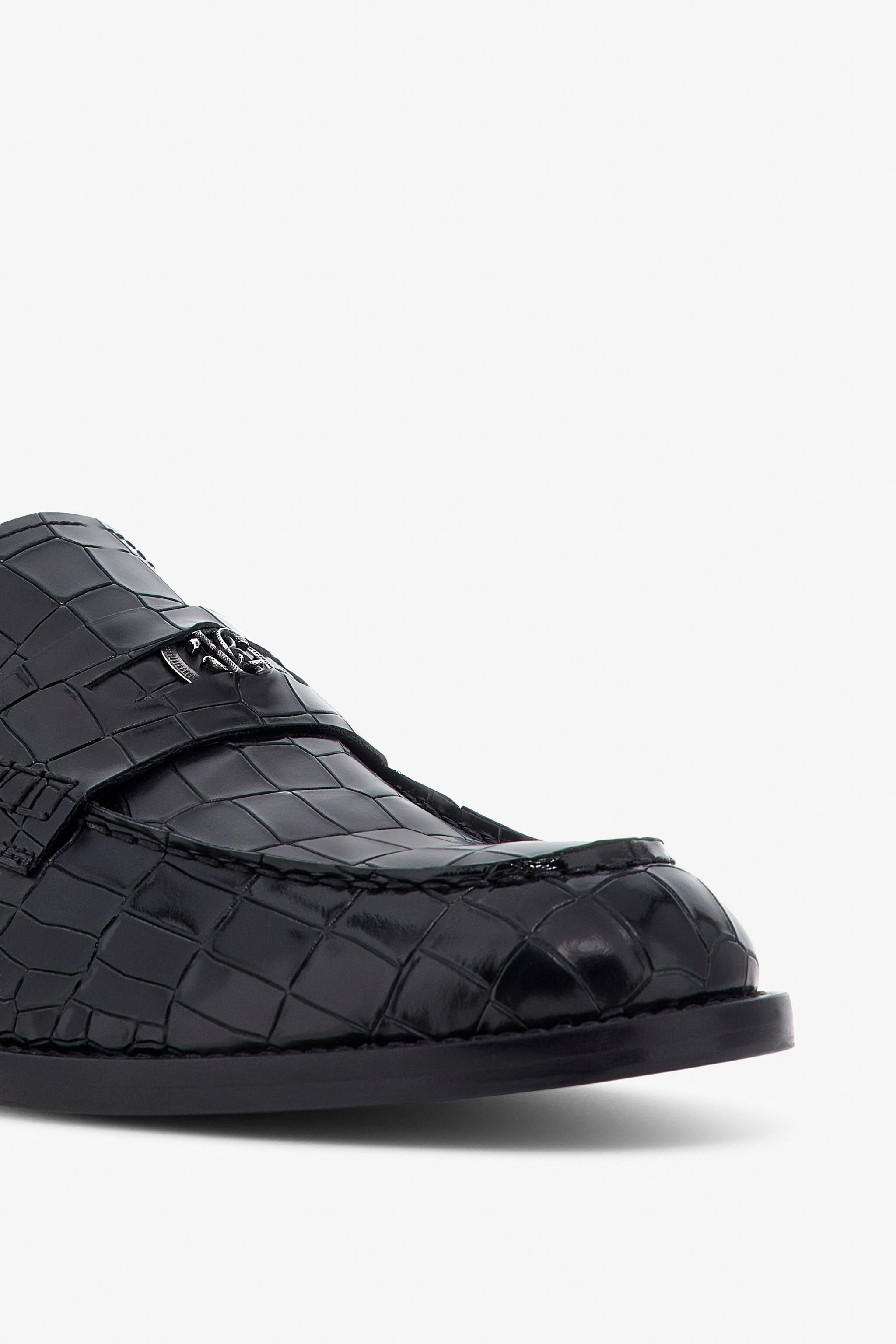 Crocodile-effect loafers - 4
