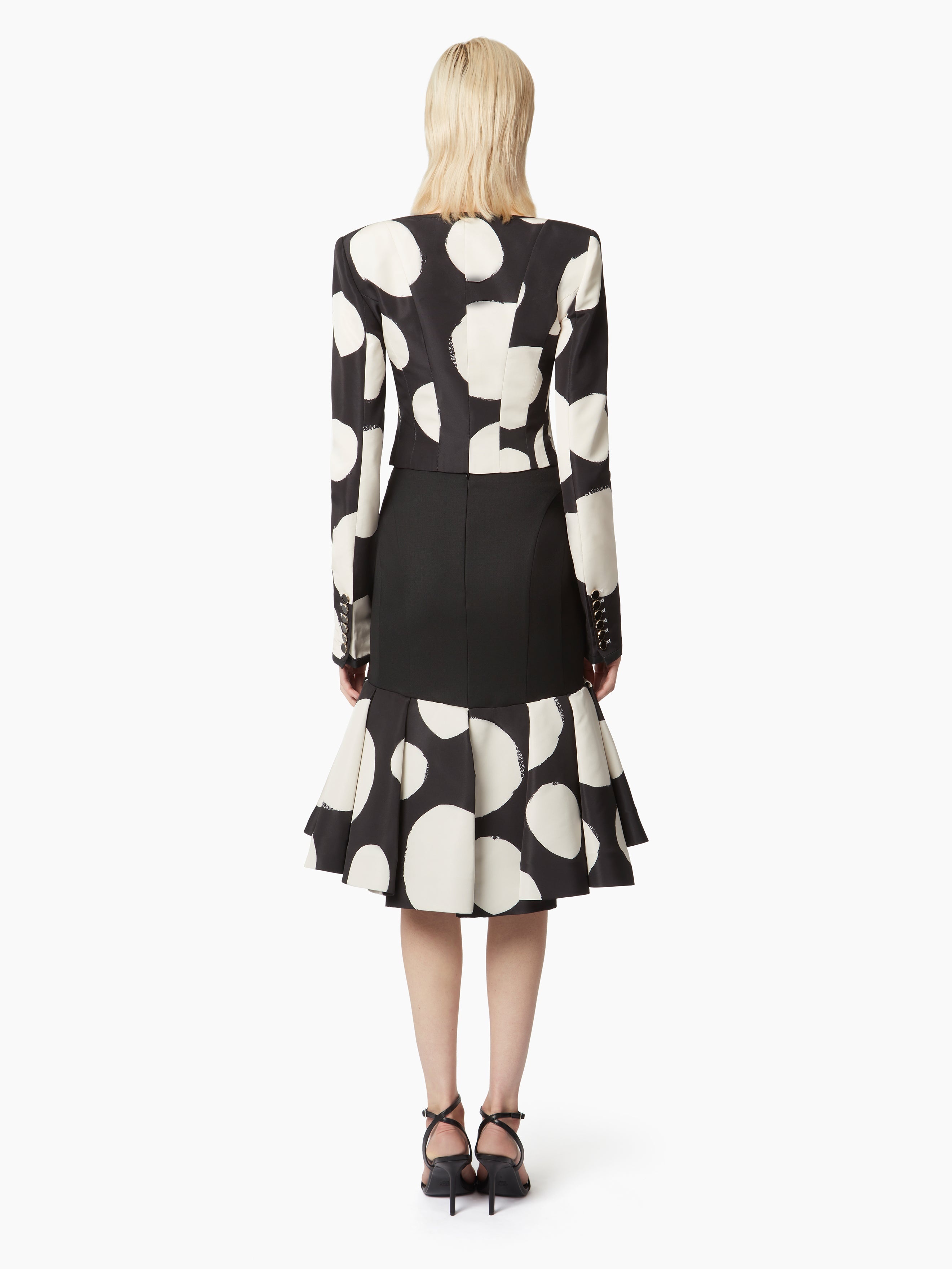 NINA RICCI MIDI SKIRT WITH DOUBLE RUFFLES | REVERSIBLE