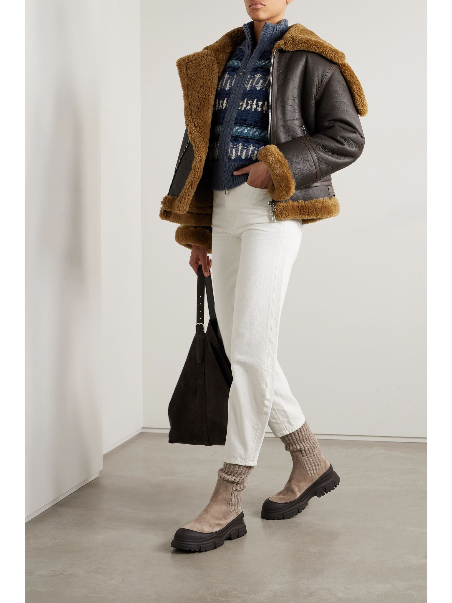 Holiday Noel jacquard-knit cashmere cardigan Multi - 2