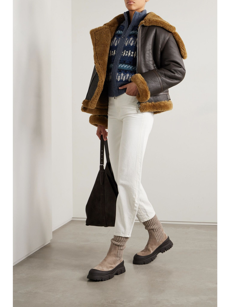 Loro Piana Holiday Noel jacquard-knit cashmere cardigan Multi outlook