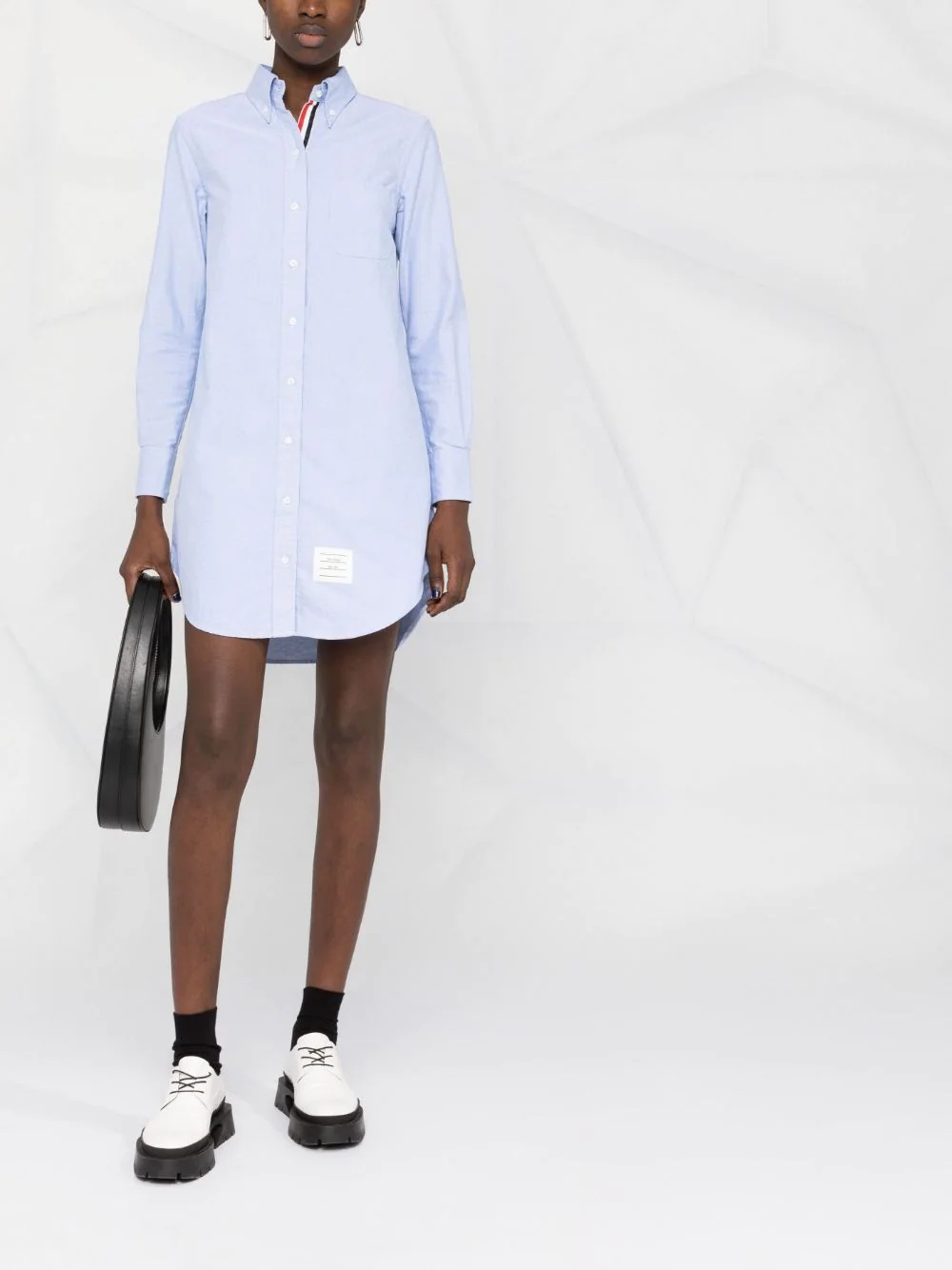 RWB trim shirt dress - 2