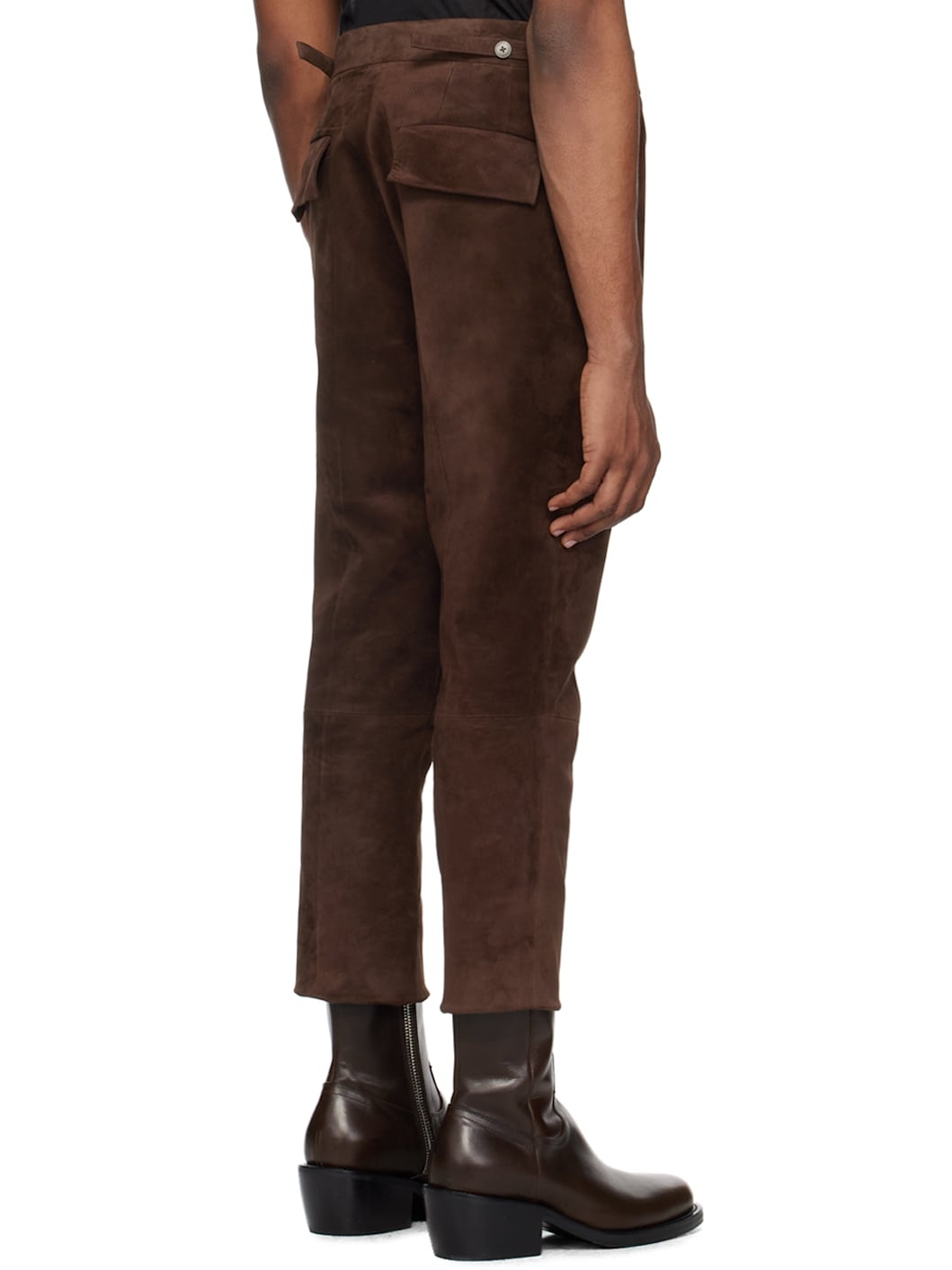 Brown Nº 7 Leather Pants - 3