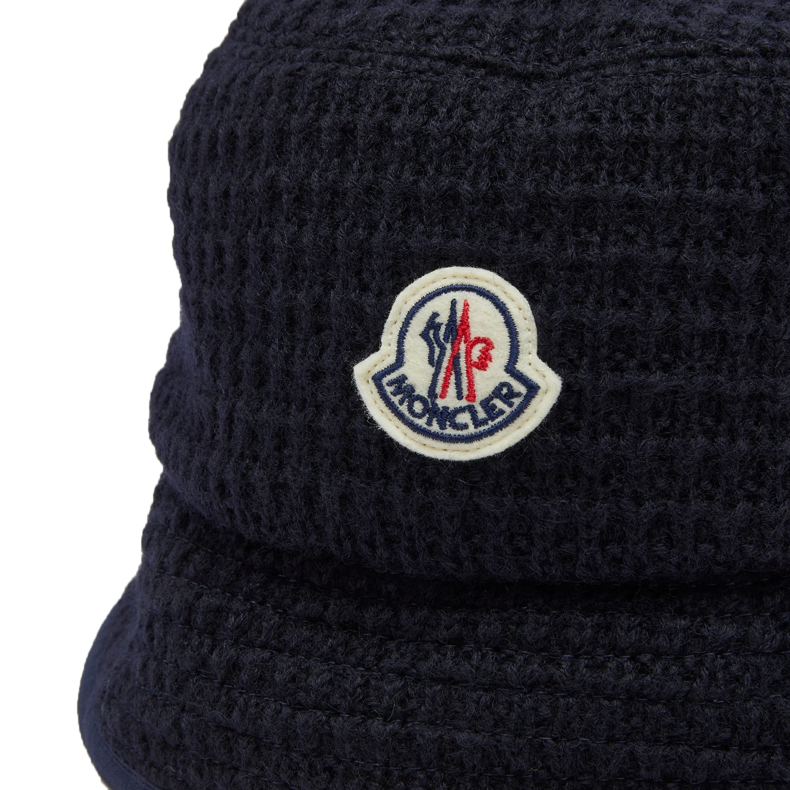 MONCLER Logo Bonded Virgin Wool Blend Bucket Hat Reversible Grey Bucket Hat - Moncler - Men | WE IN STYLE main image 2