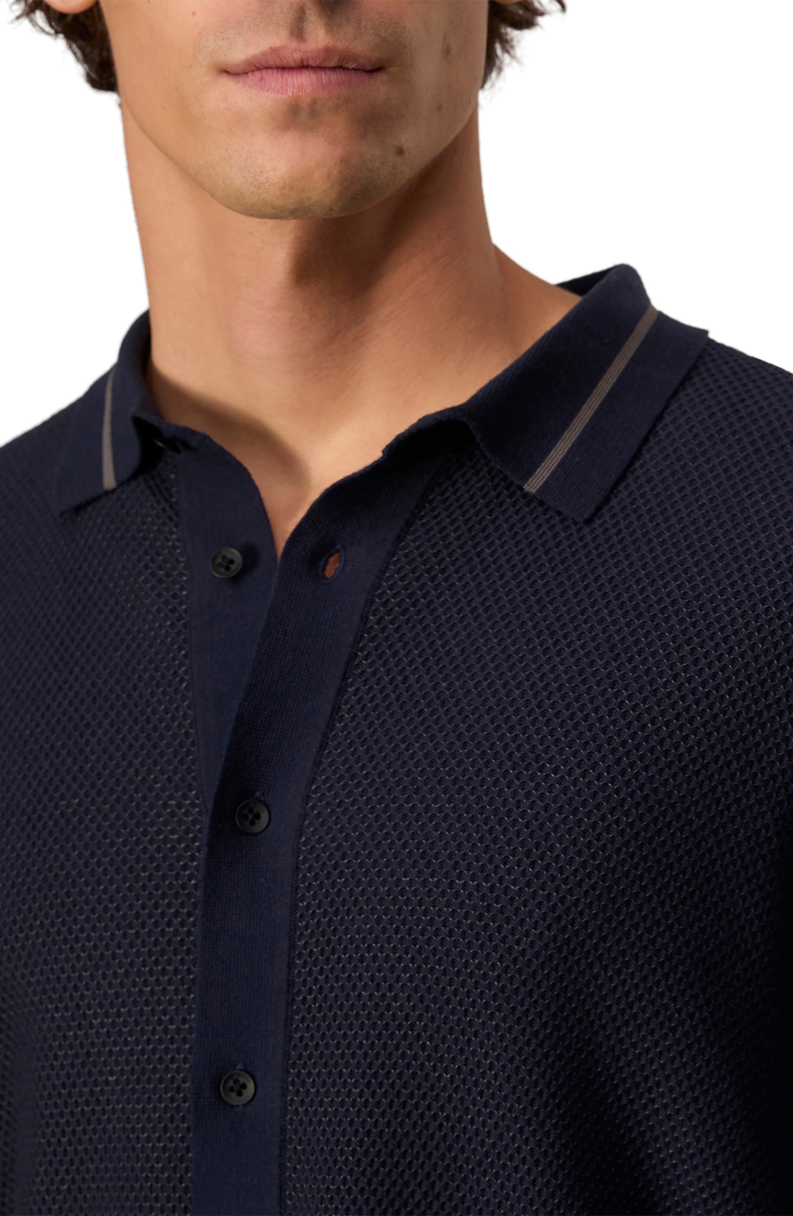 rag & bone Harvey Piqué Button-Up Shirt in Salute at Nordstrom - 2