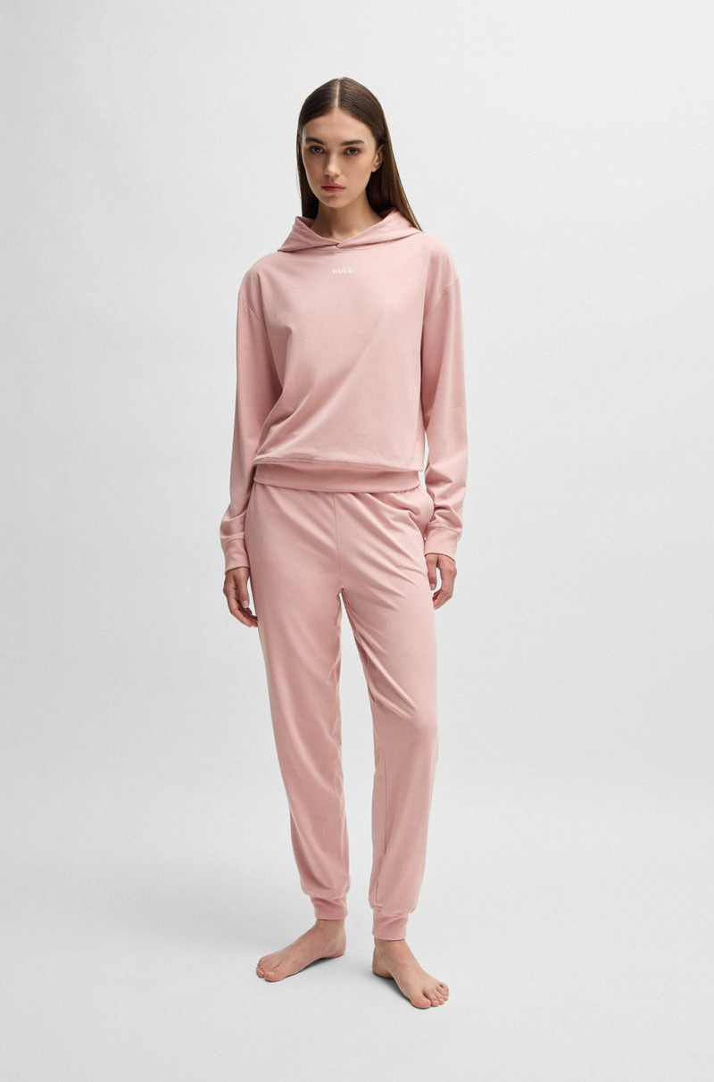 HUGO RELAXED-FIT TRACKSUIT BOTTOMS WITH PRINTED LOGO outlook