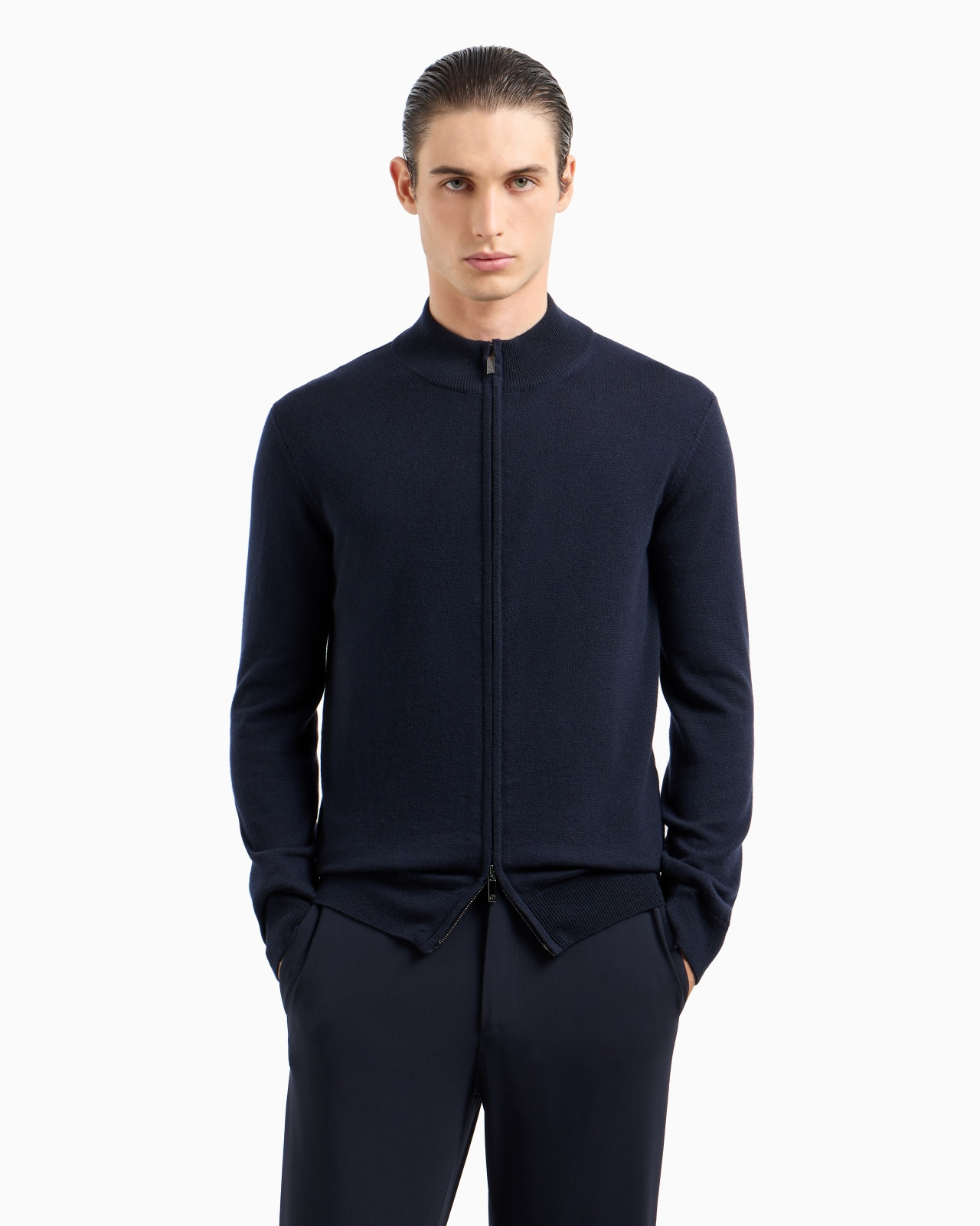 Zipped cardigan in cashmere - 4