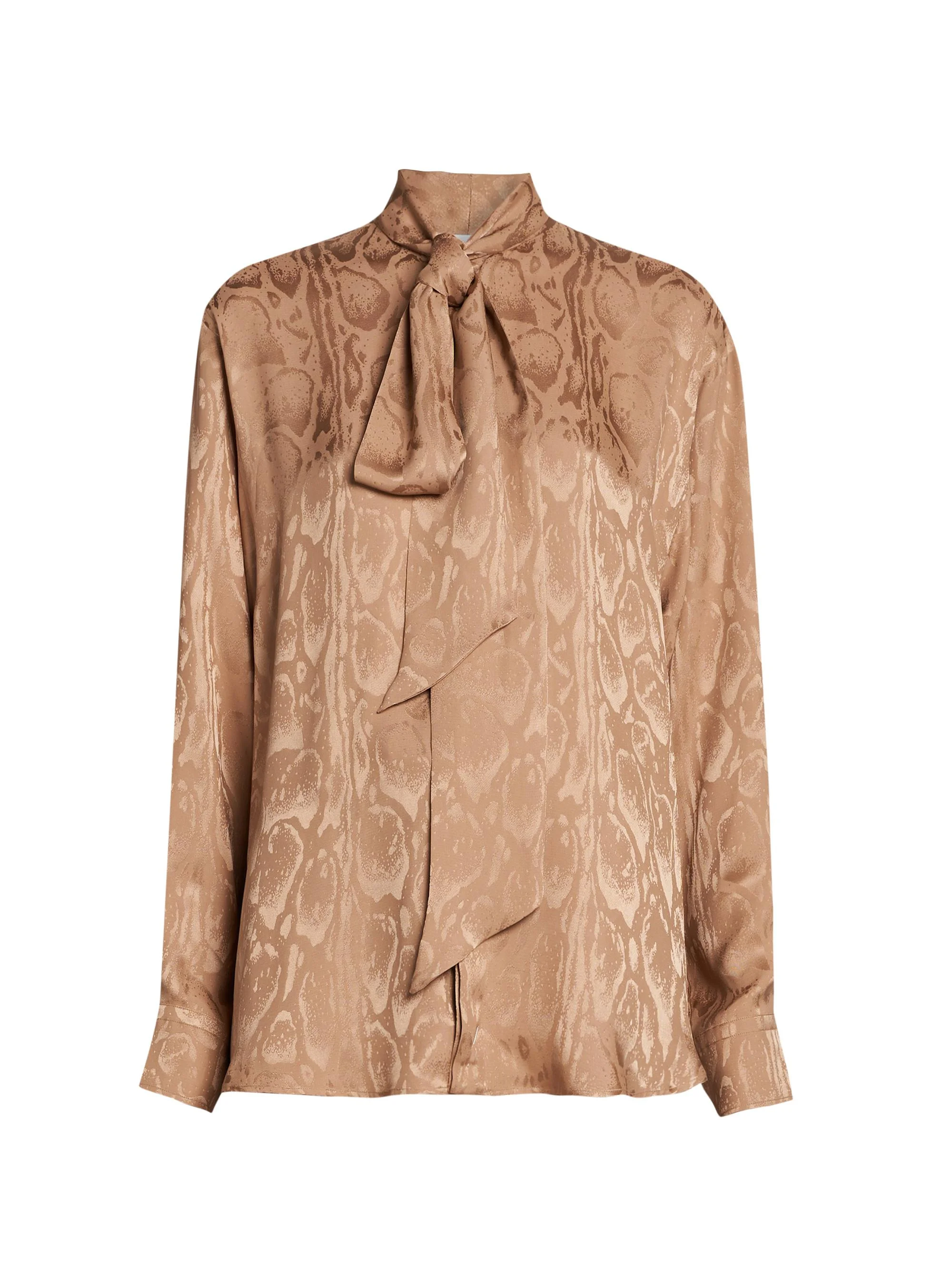 Women's Cloud Leopard Pajama Shirt - Caramel - 1