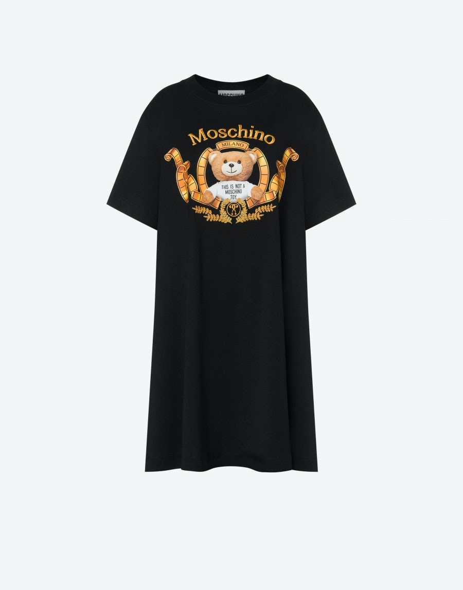 MOSCHINO TEDDY BEAR COTTON JERSEY DRESS - 1