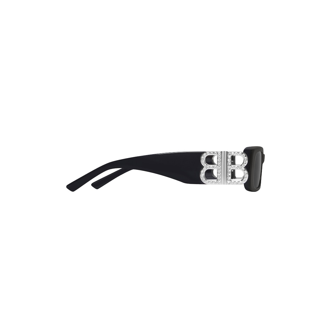 Women's Dynasty Rectangle Sunglasses in Black - 2
