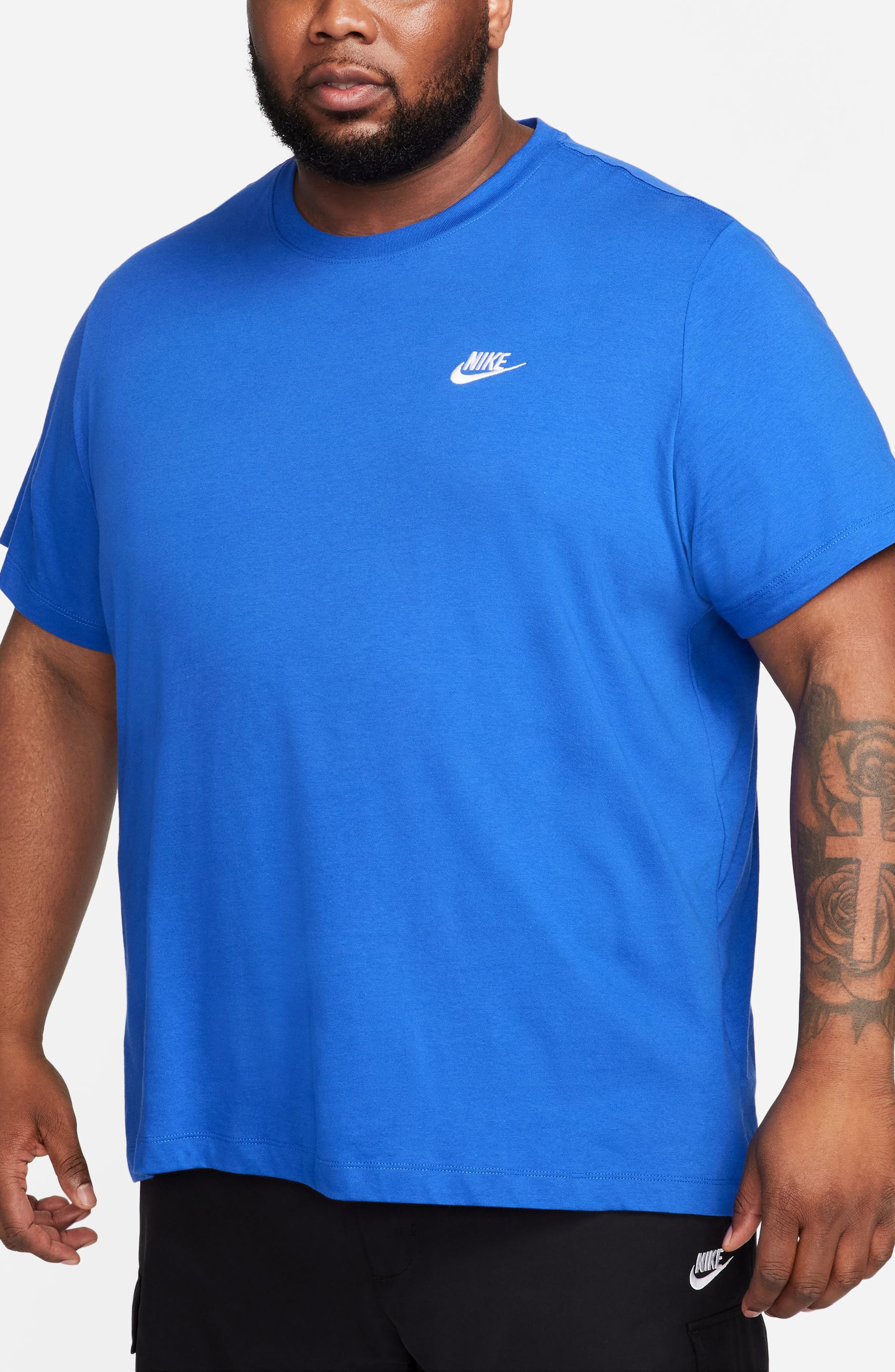 Nike Sportswear Club Crew Neck T-Shirt in Game Royal at Nordstrom - 3