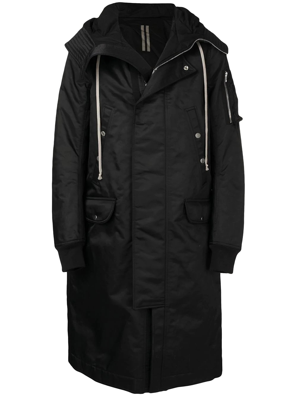 Sisyphus hooded long parka - 1