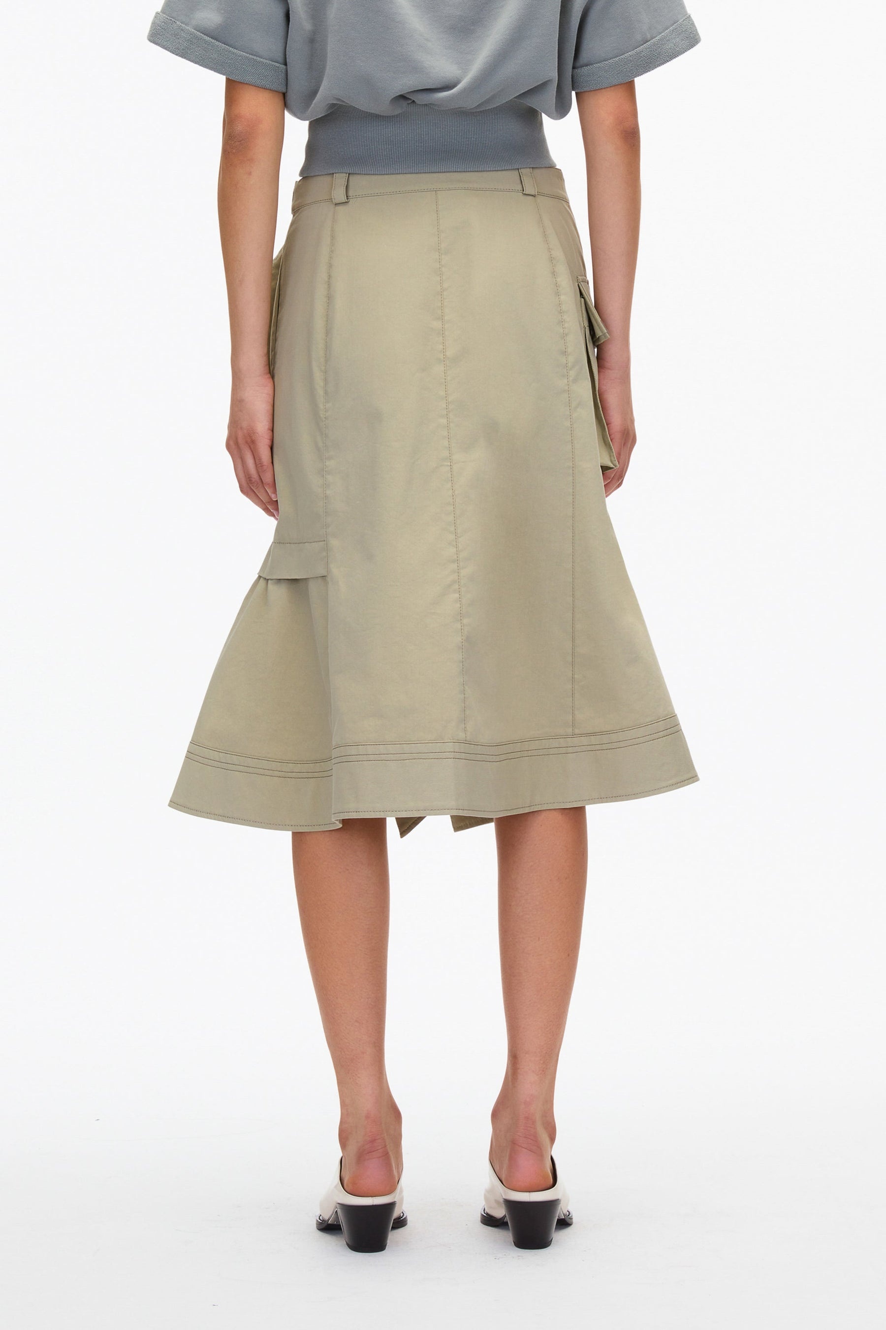 Layered Flounce Cargo Skirt - 4