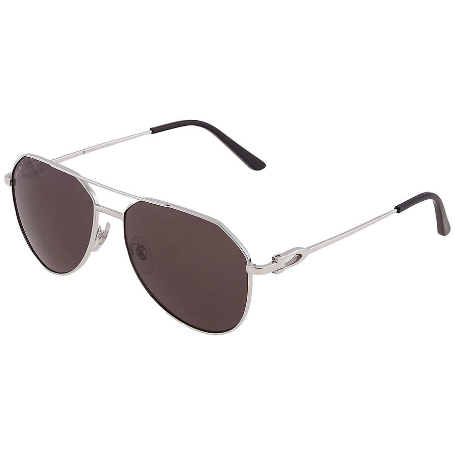Cartier Grey Pilot Men's Sunglasses CT0364S 001 59 - 3