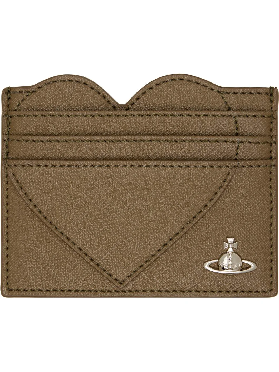 Khaki Heart Card Holder - 1