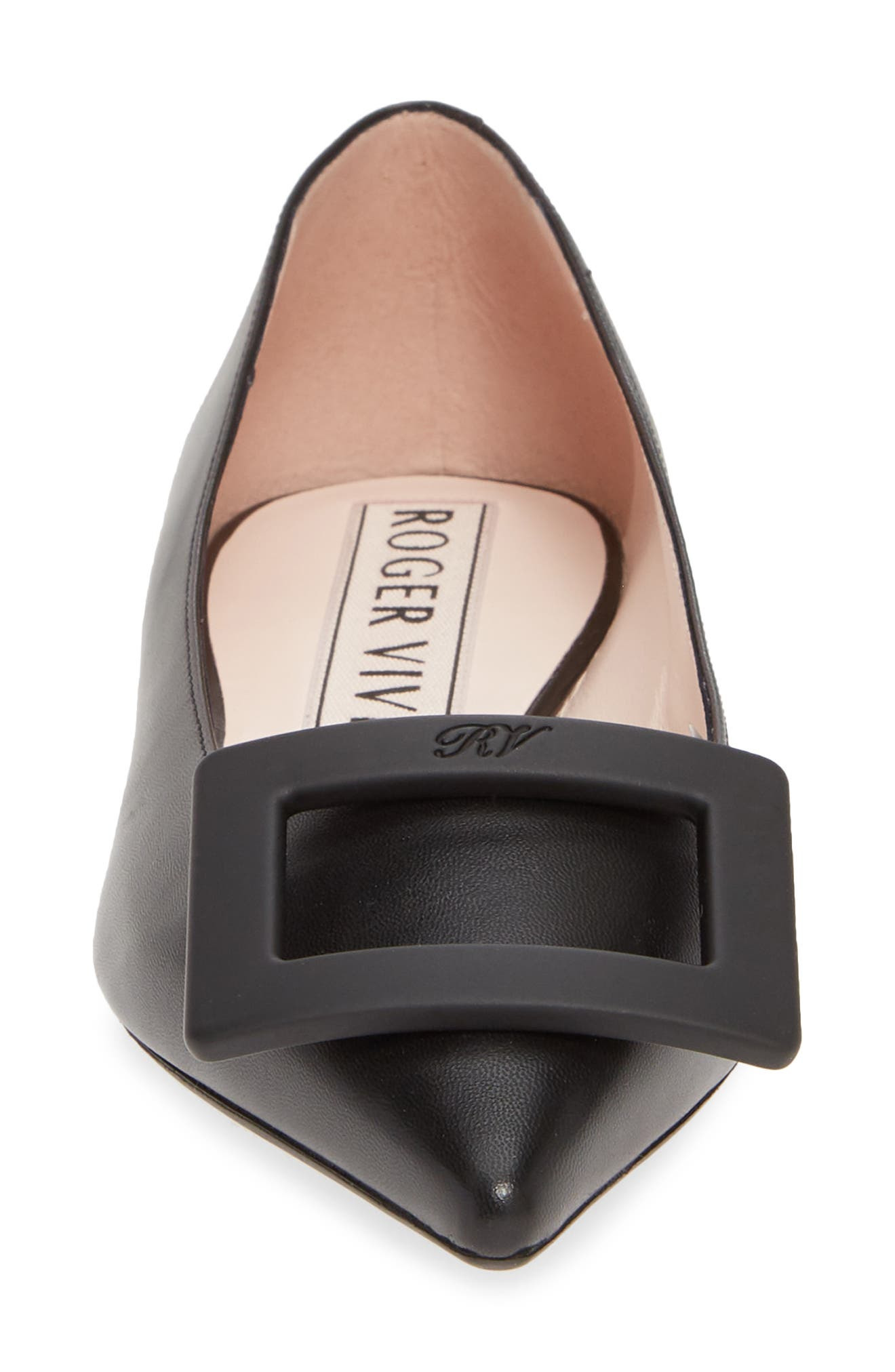Gommettine Buckle Pointed Toe Flat - 4