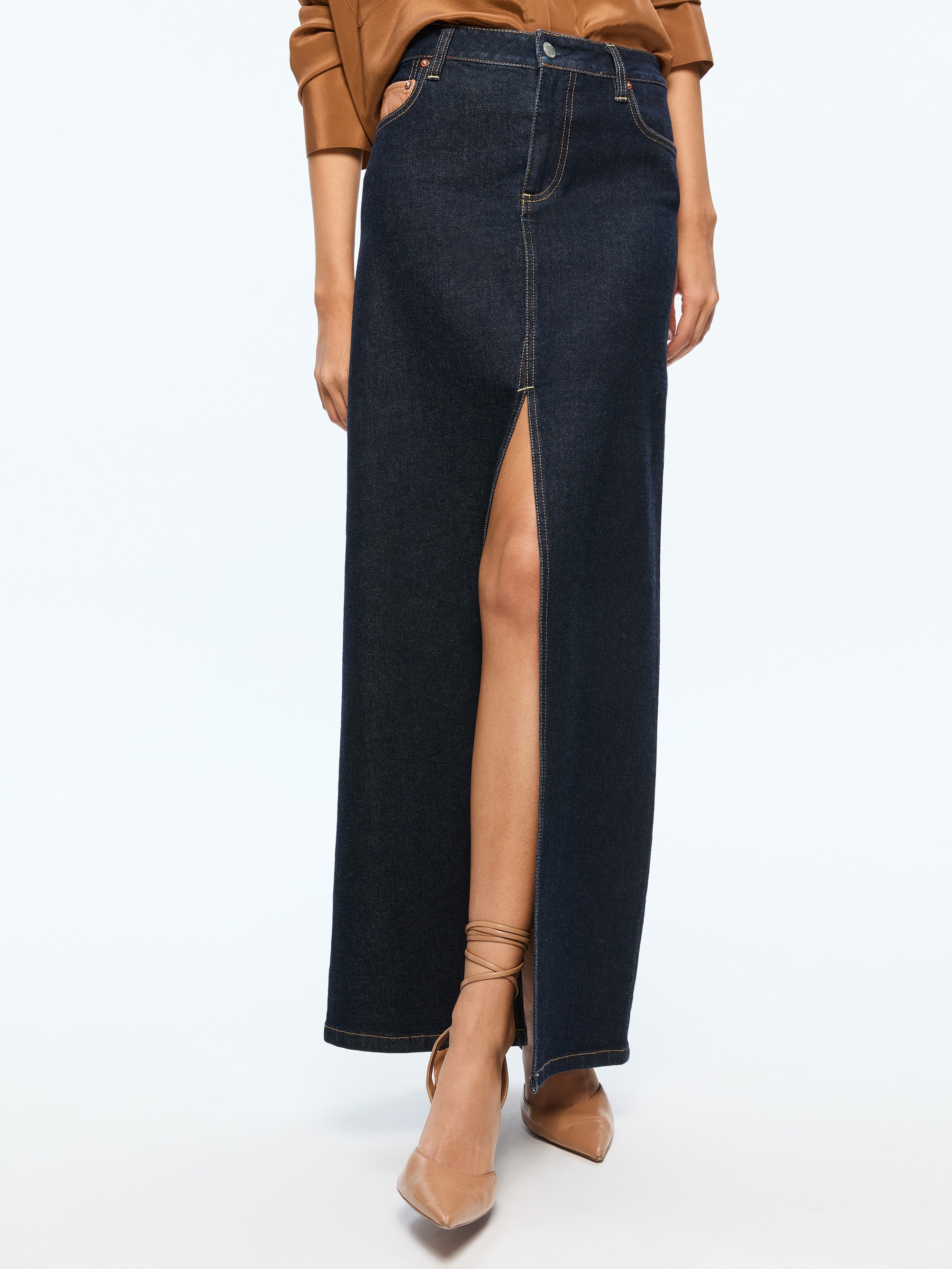 RYE HIGH RISE SKIRT WITH VEGAN COMBO - 2