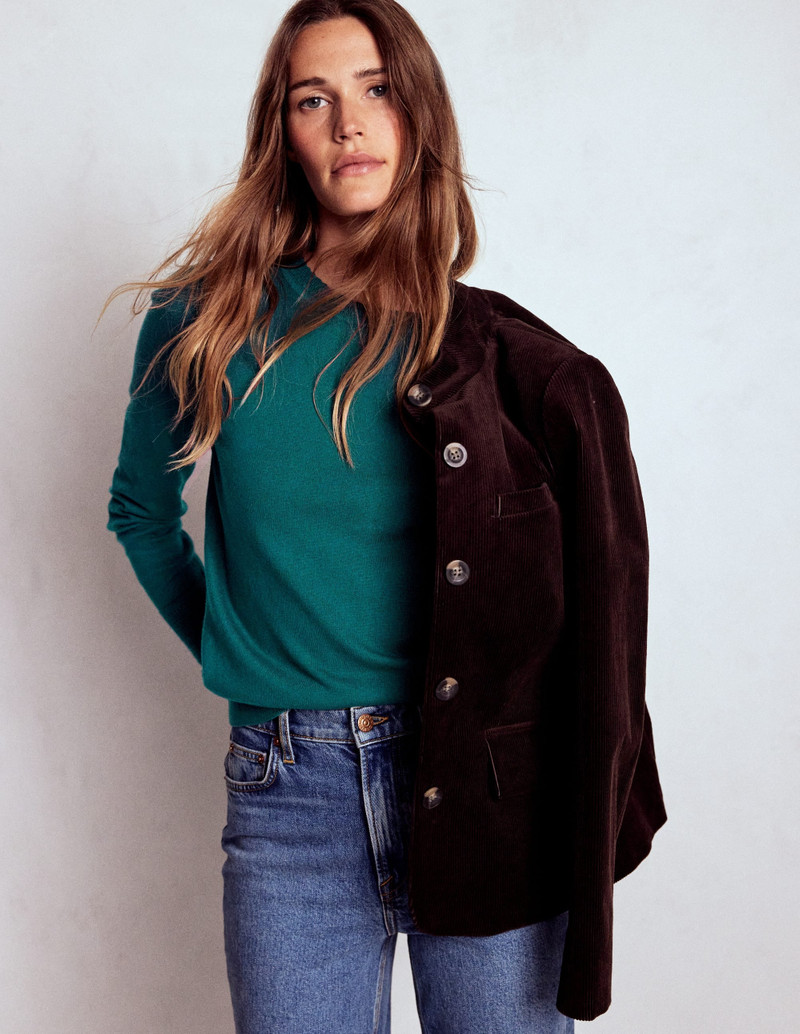Briony Stitch Sweater-Drake Green 3